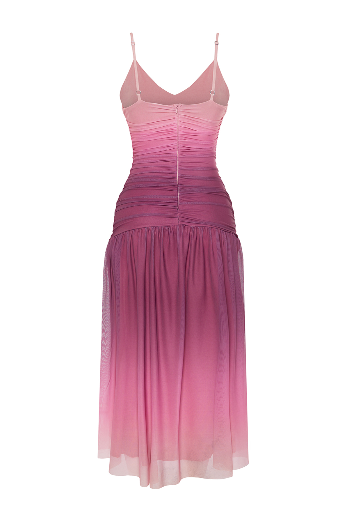 Trendyol Multicolored A-Line Knitted Tulle Dress