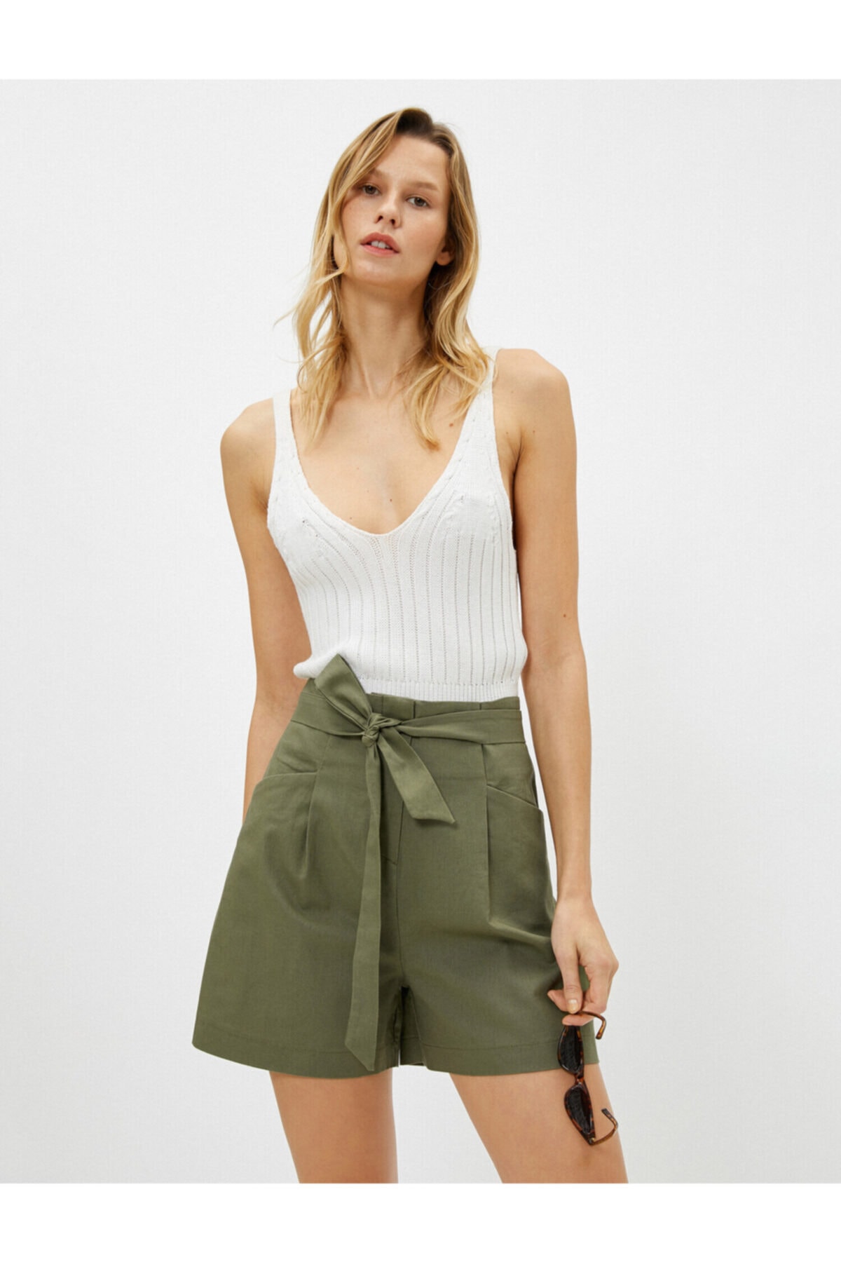 Koton Strapon Shorts With Pocket