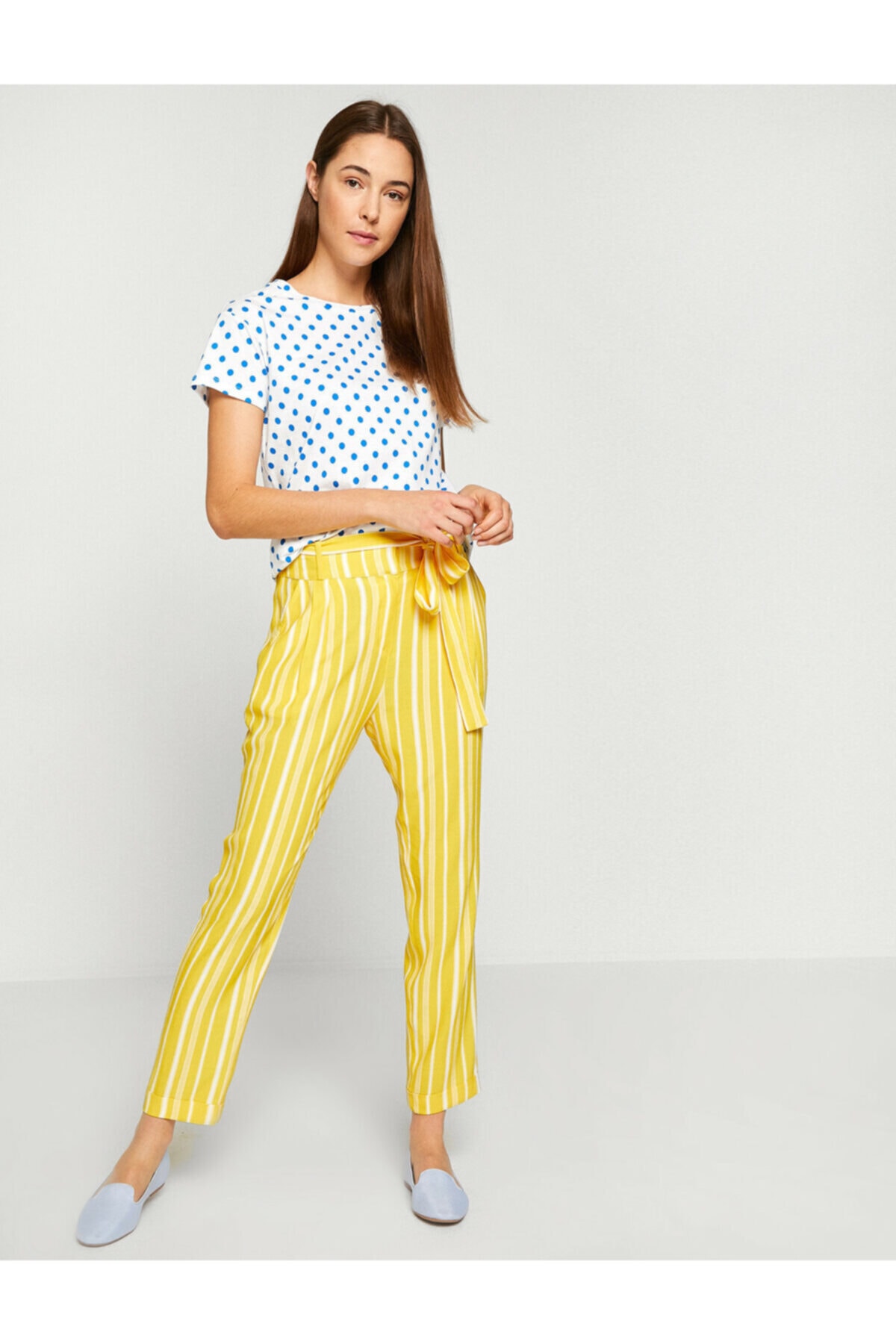 yellow striped pants