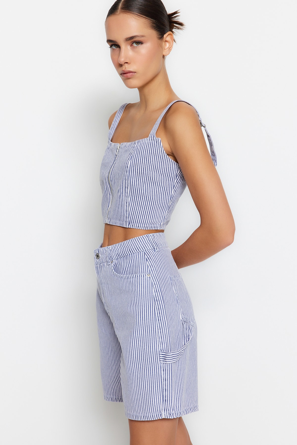 Trendyol Shorts - Multicolor - High Waist