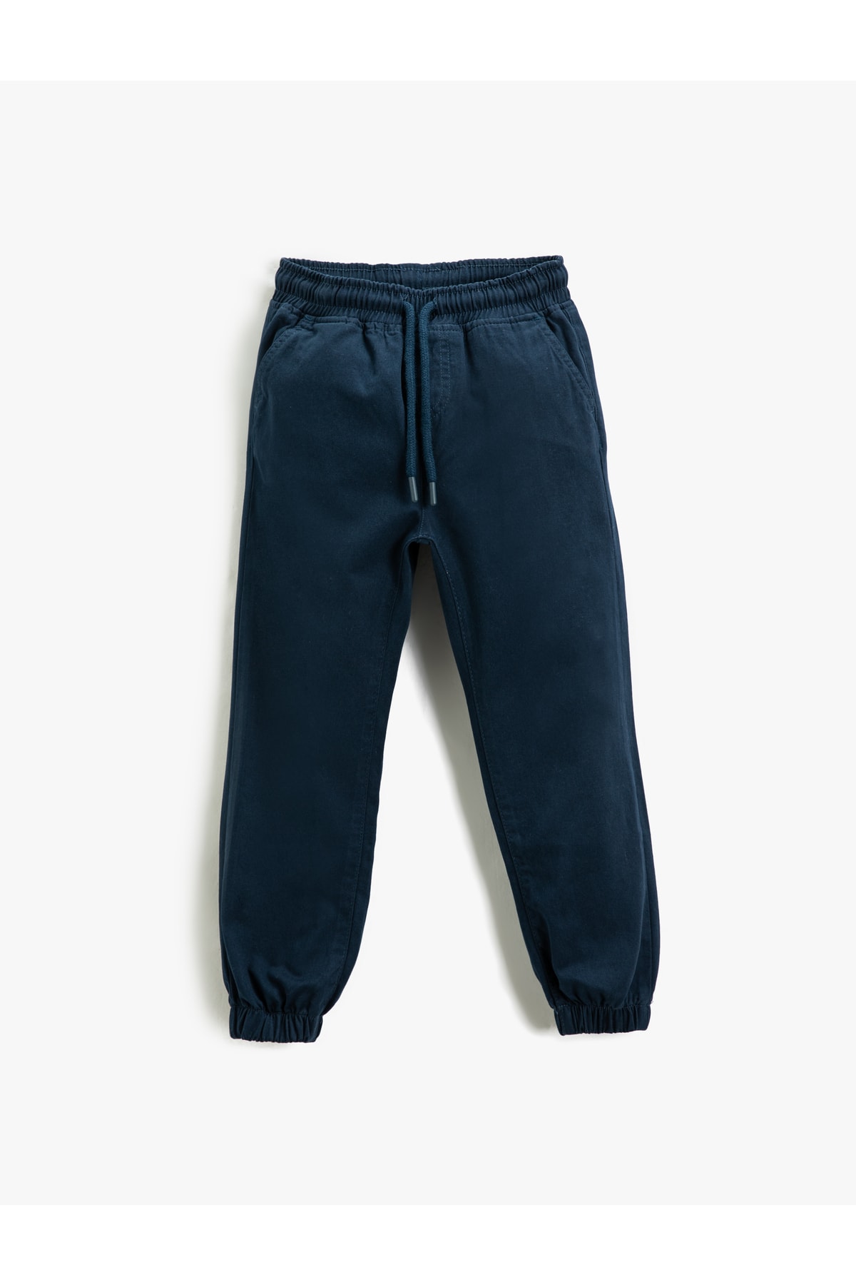 Koton Basic Chino Jogger Trousers Tie Waist Cotton With Pocket.