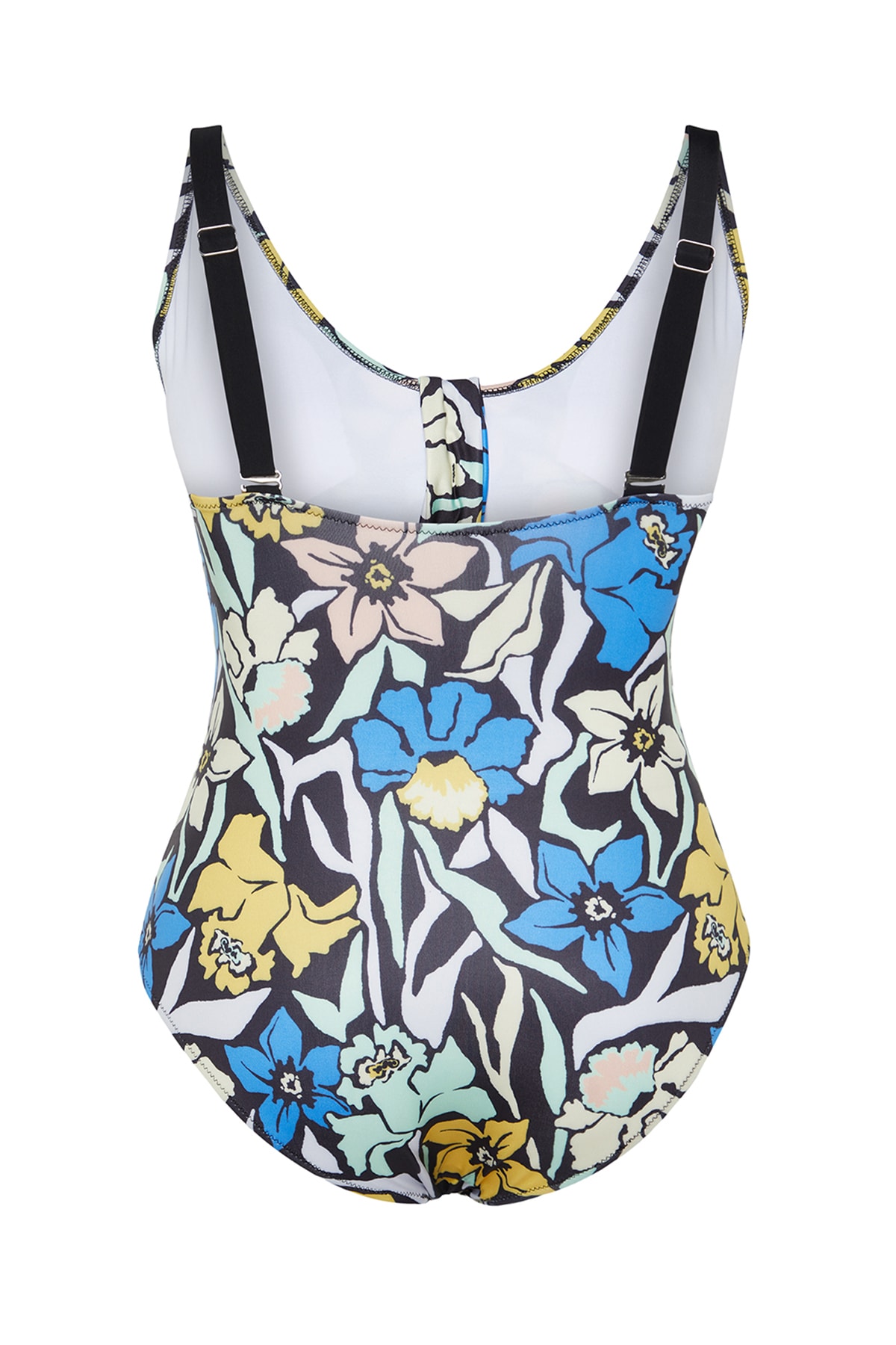 Trendyol Multicolor Tie Detailed Floral Patterned Swimsuit