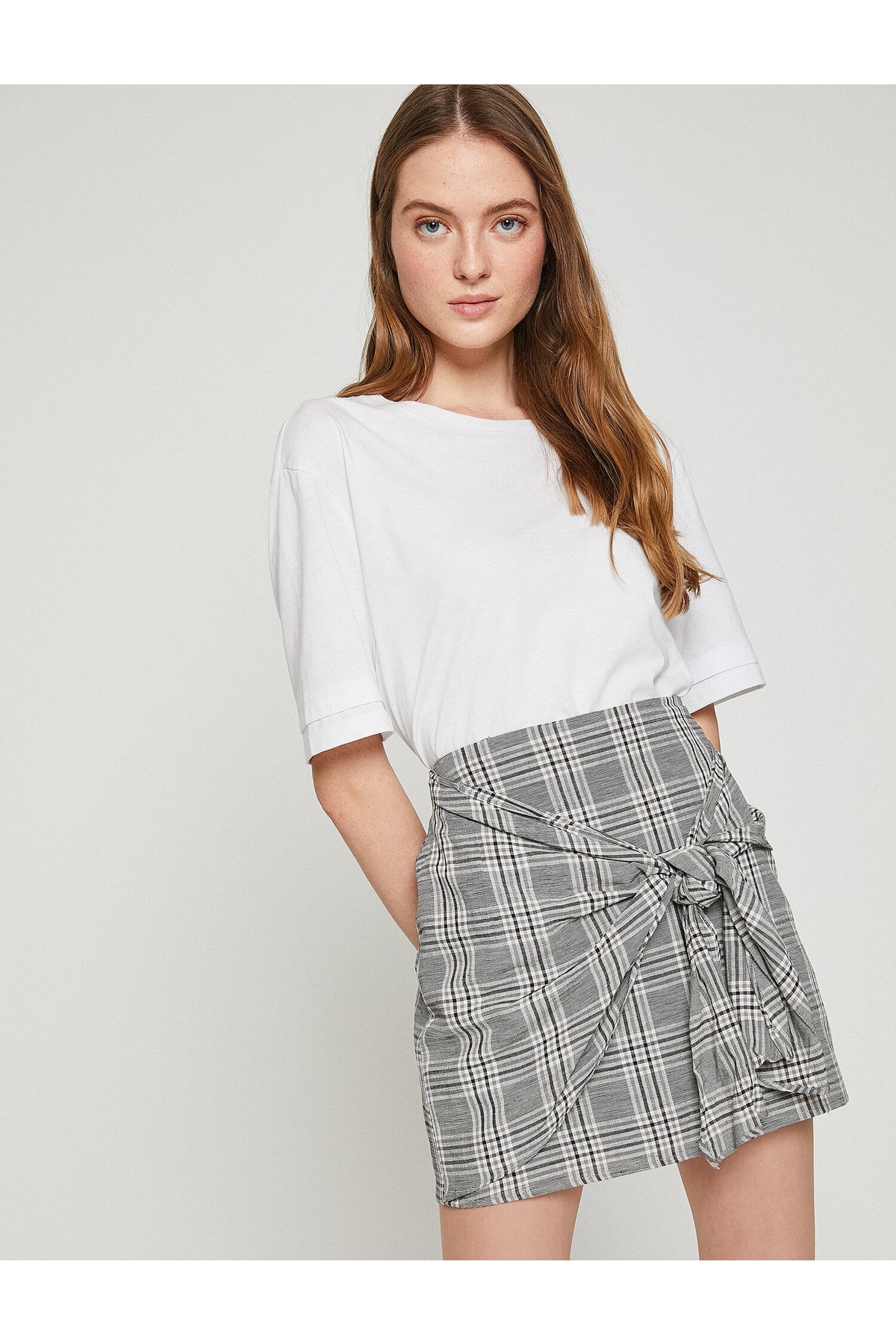 Levně Koton Checkered Skirt