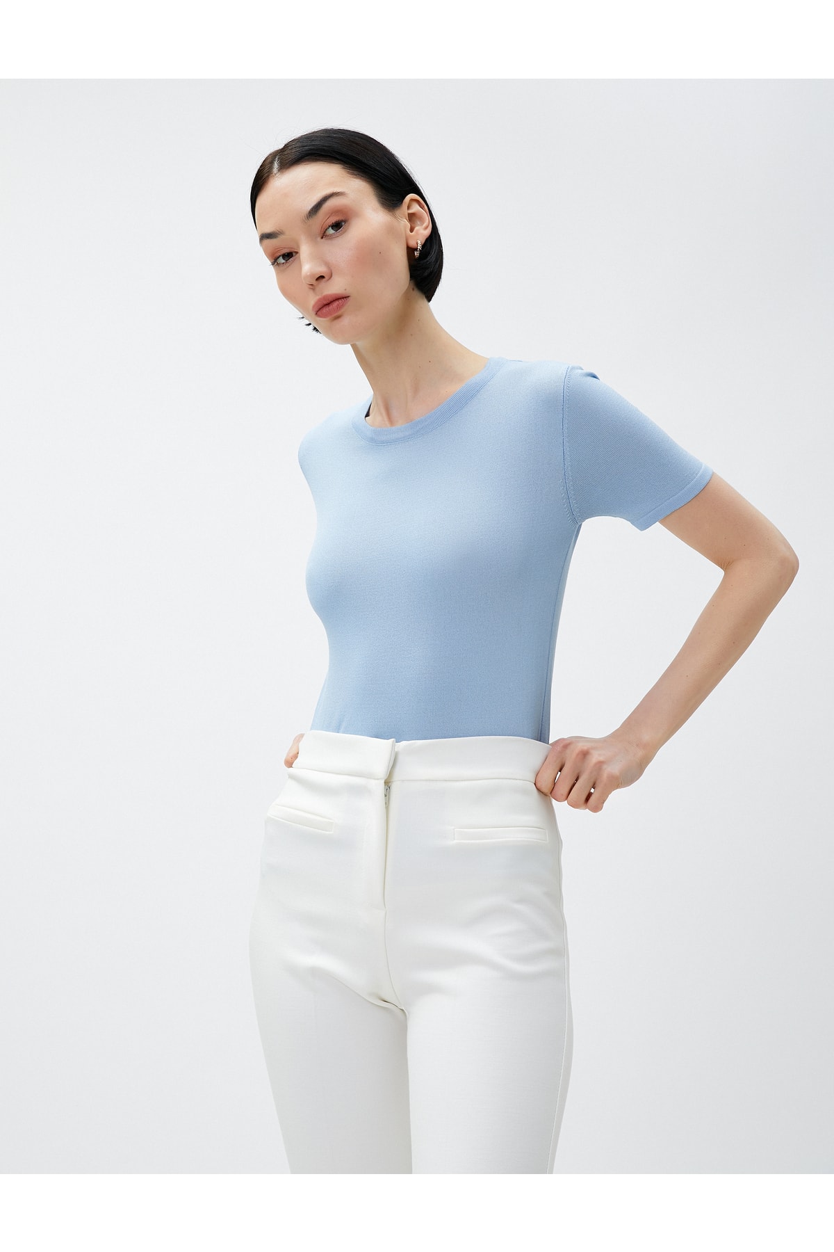 Koton Sweater - Blue - Slim fit