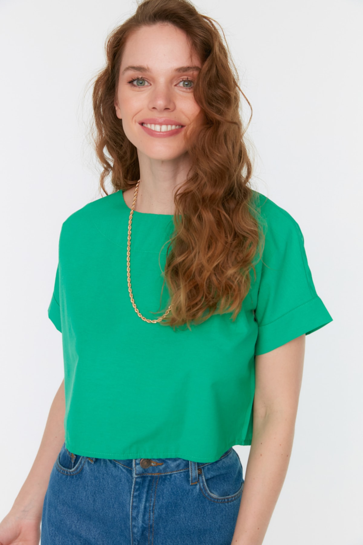 Trendyol Blouse - Grün - Regular fit
