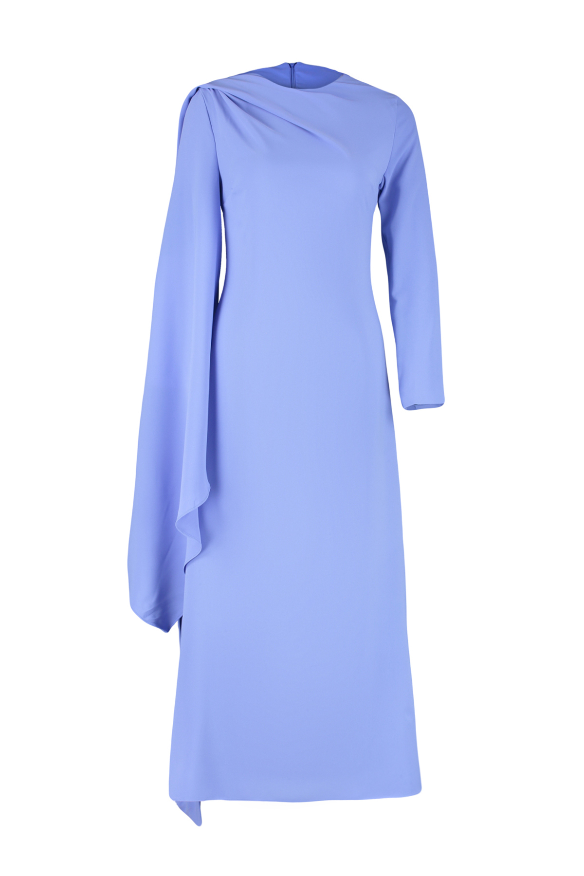 Trendyol Lilac Shawl Detailed Lined Evening Dress