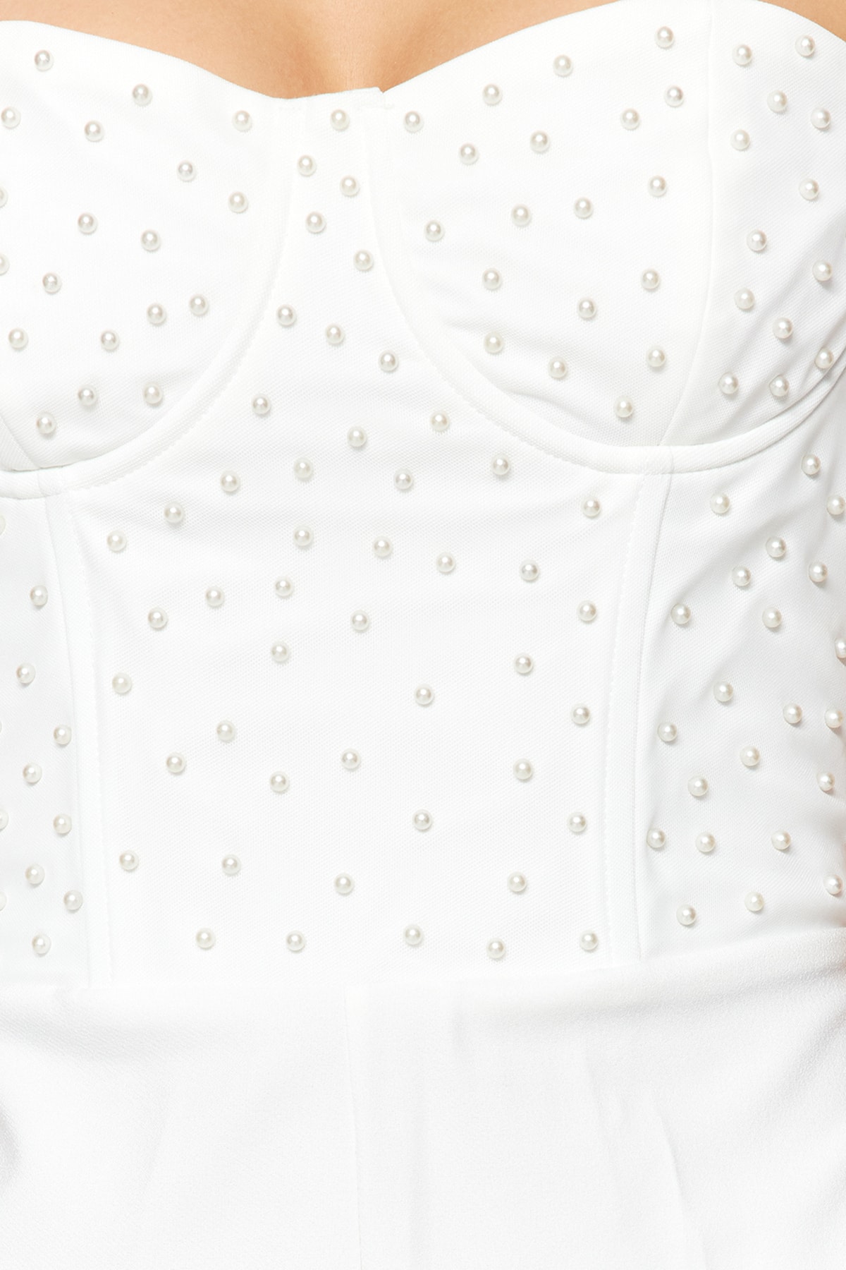 Trendyol Ecru Lined, Woven Accessorized Bridal Jumpsuit