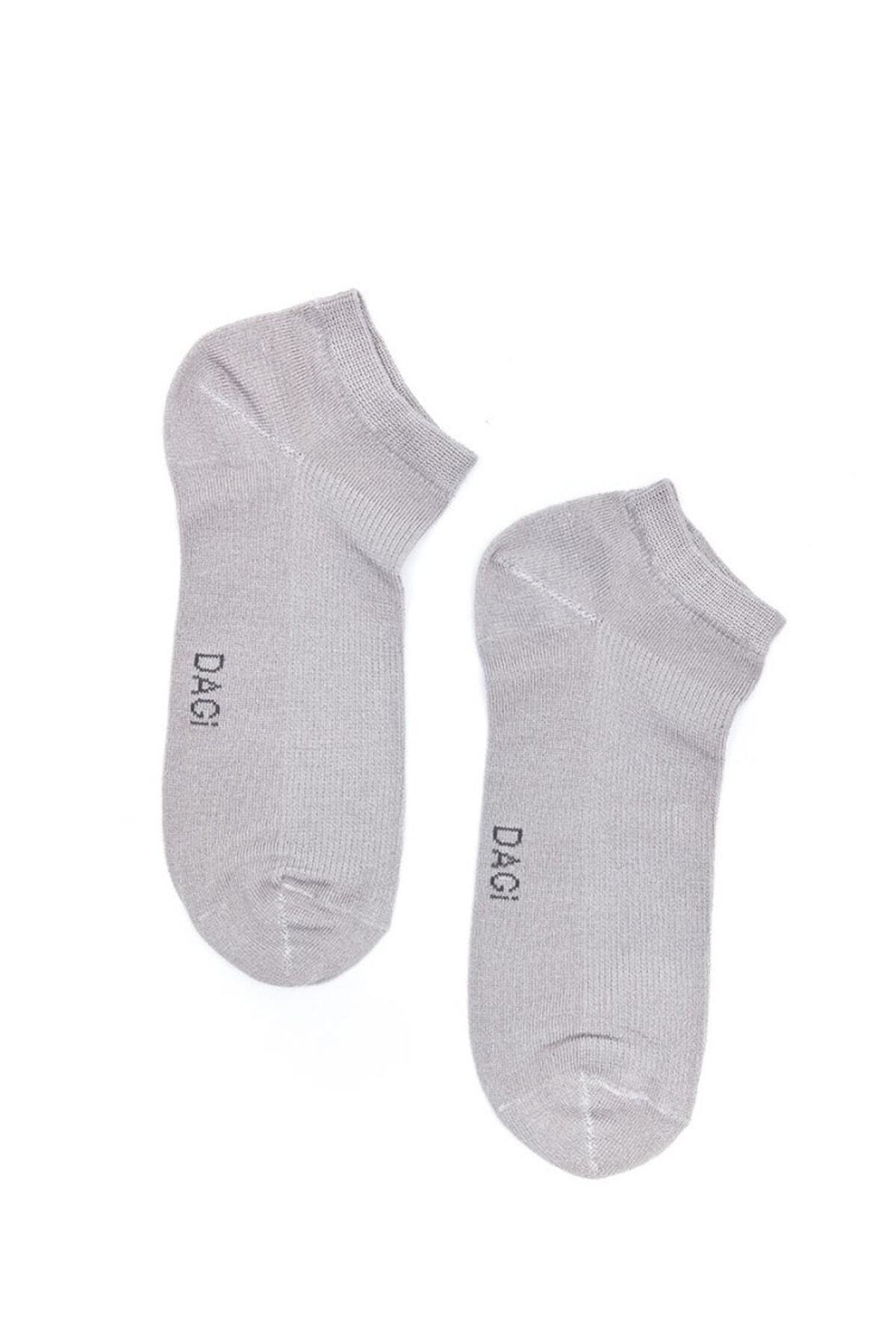Dagi Men's Gray Bamboo Booties Socks