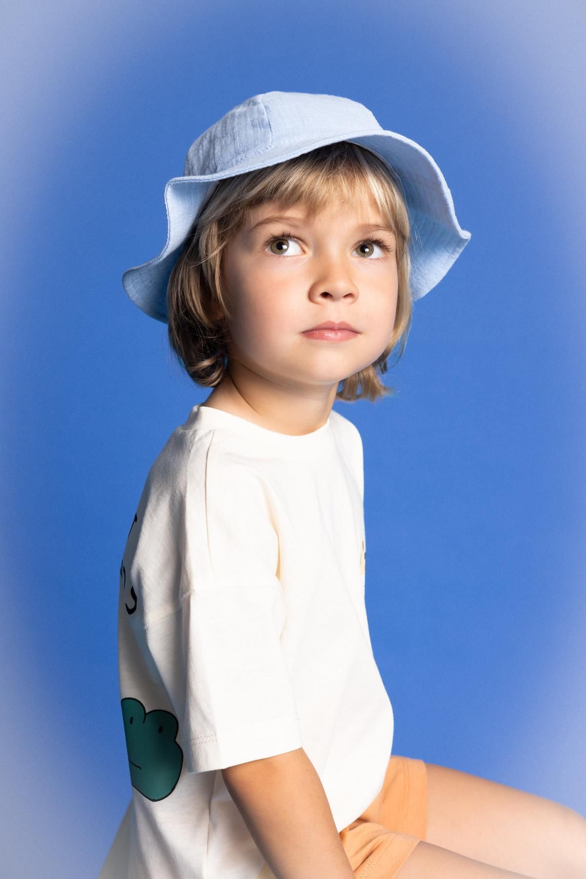 DEFACTO Baby Boy Muslin Bucket Hat