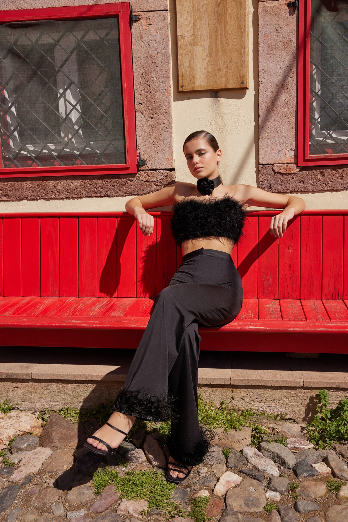 Trendyol Pants - Black - Wide leg