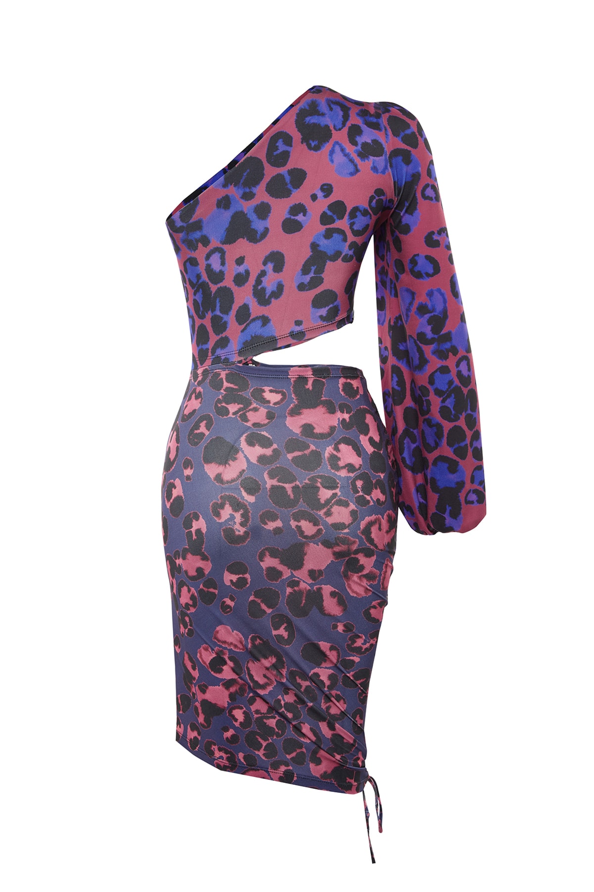 Rochie Trendyol Purple-Multicolor cu maneca unica