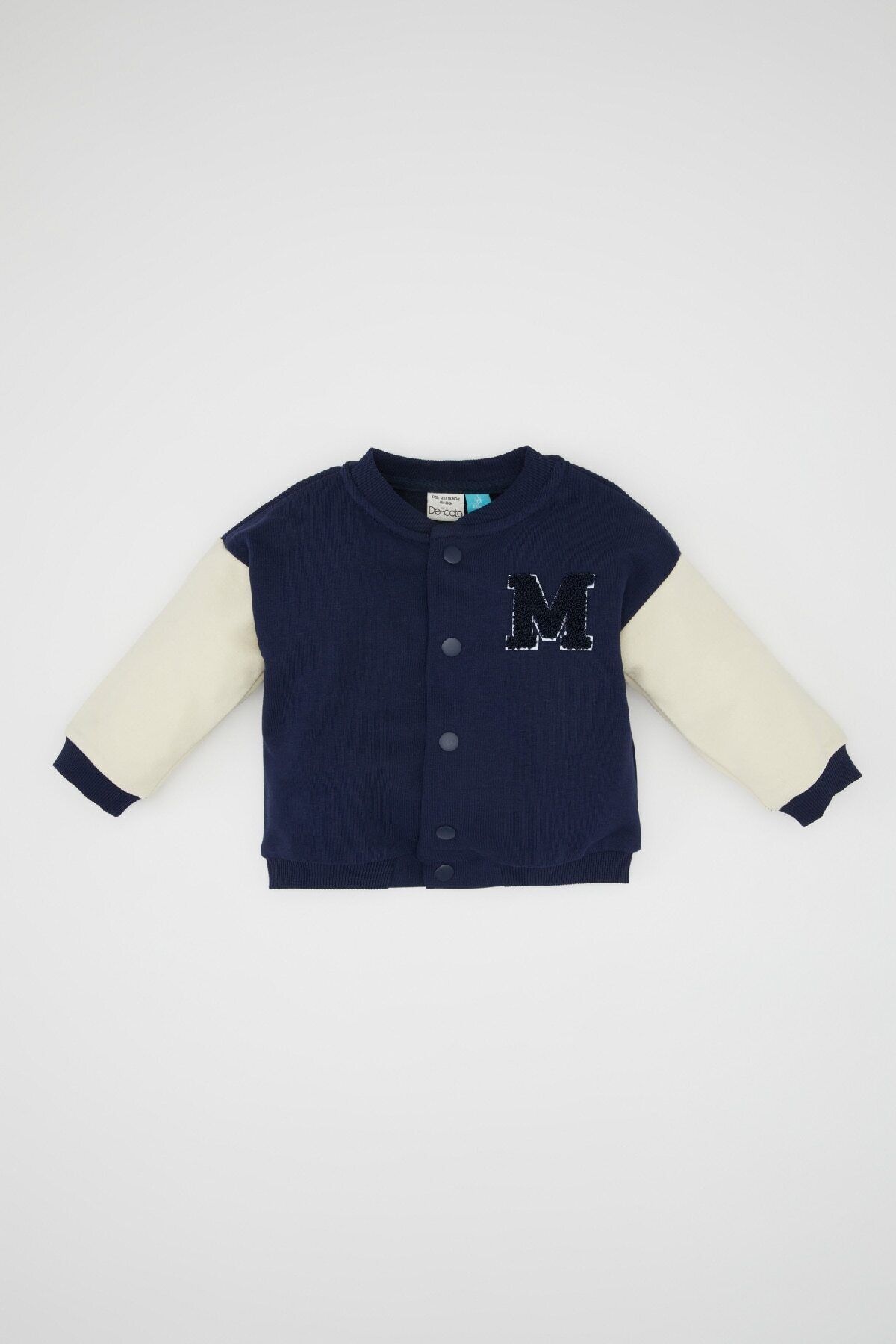 DEFACTO Baby Boy Disney Mickey & Minnie College Collar Bomber Cardigan