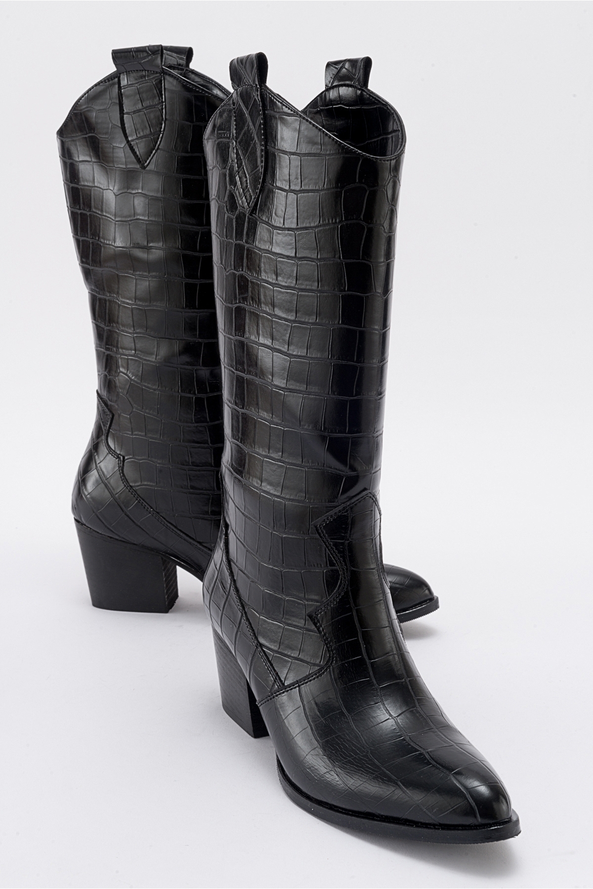 Levně LuviShoes BARBARA Black Print Women's Boots