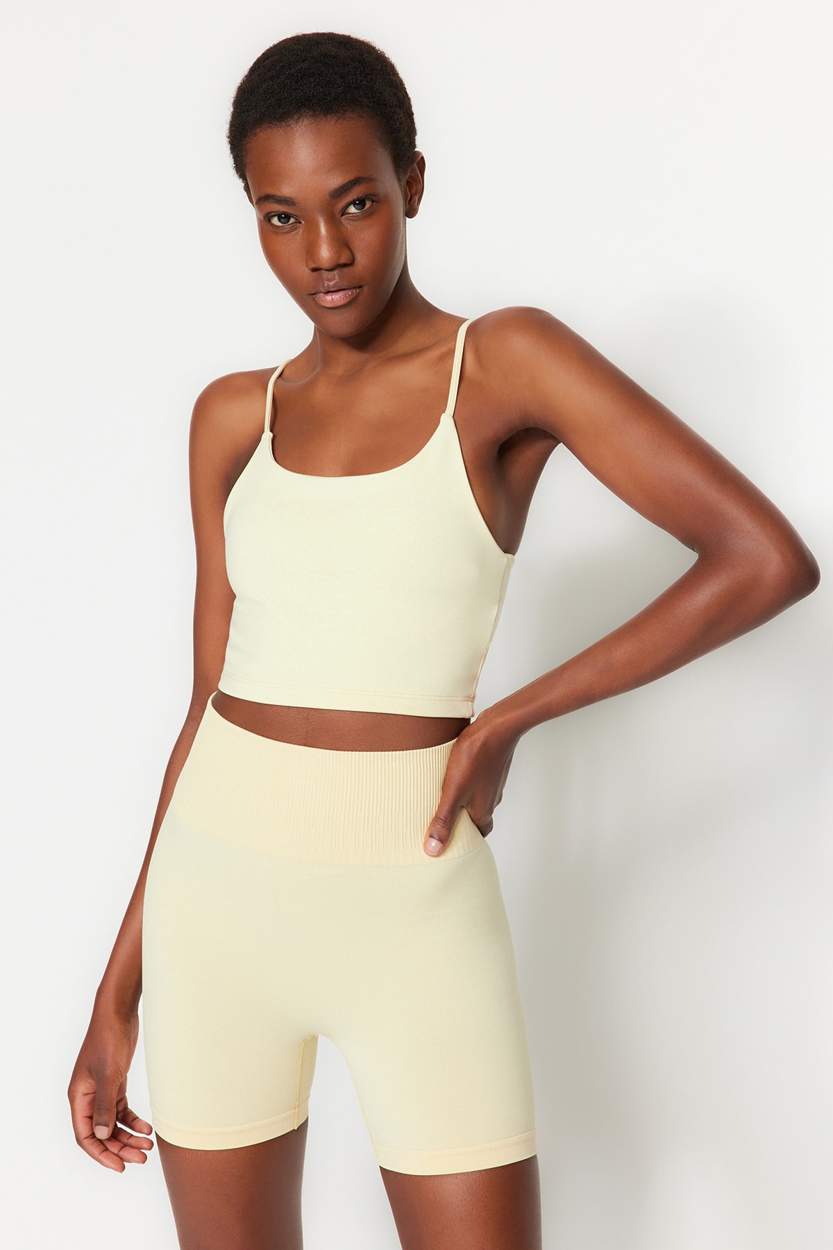 Trendyol Blouse - Beige - Fitted