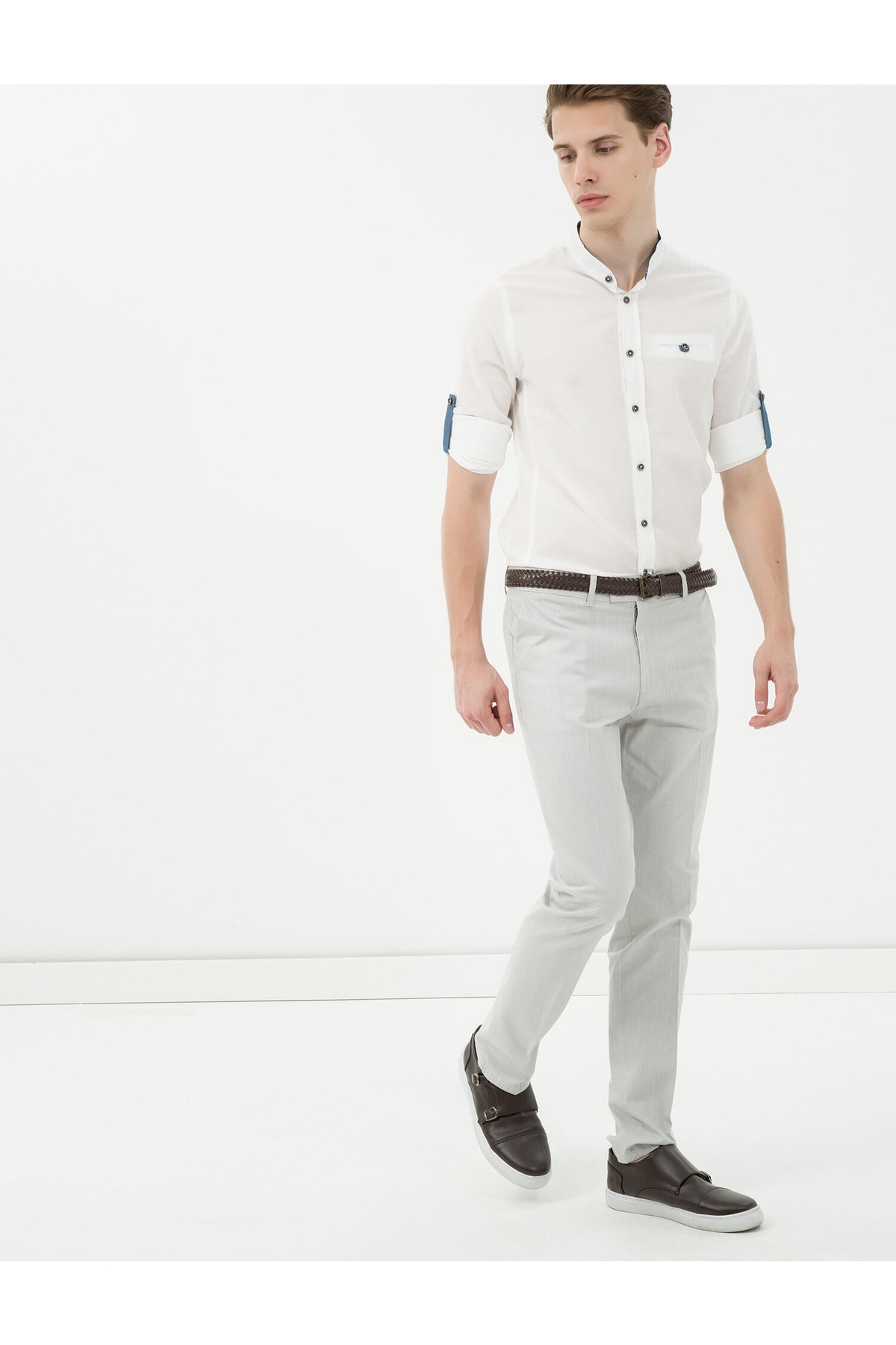 Koton Pants - Gray - Straight