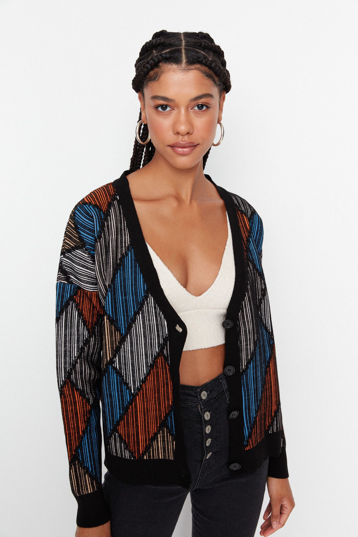 Trendyol Cardigan - Schwarz - Oversize
