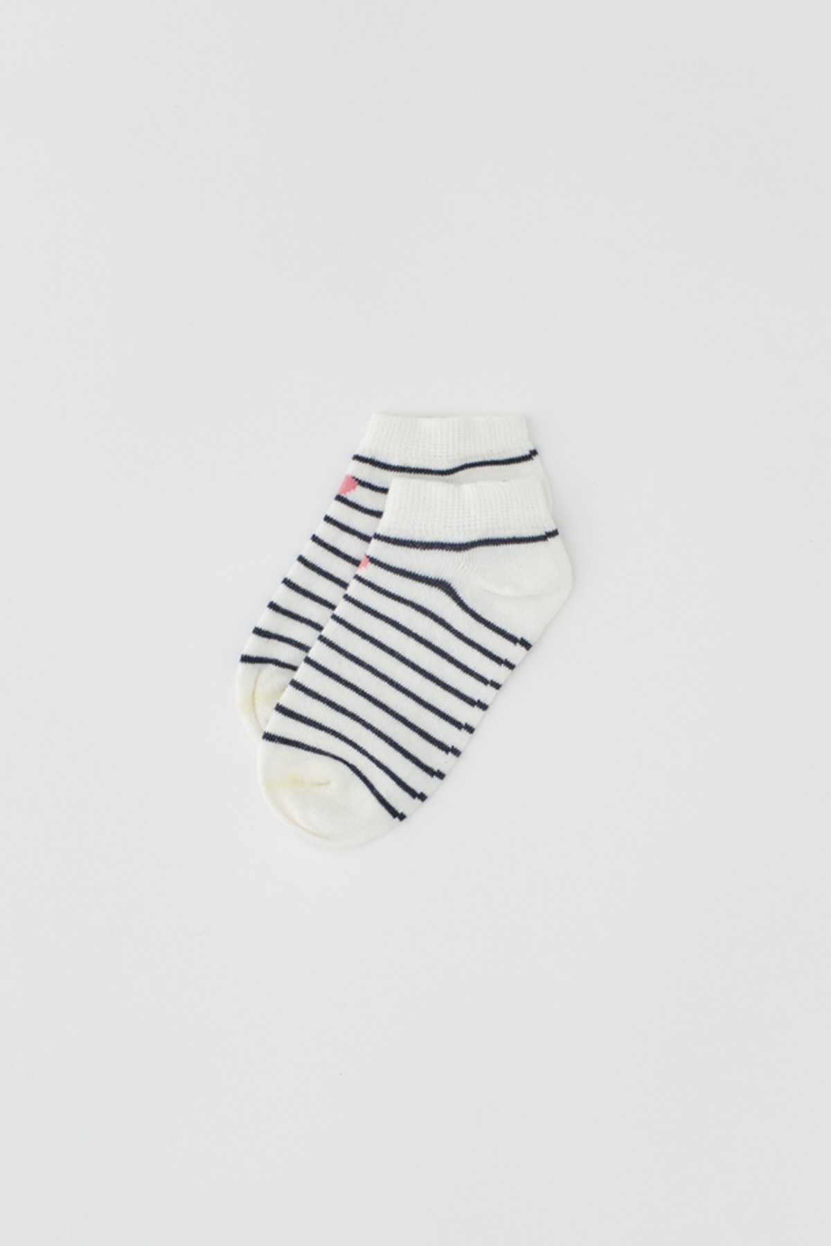 Dagi Ecru Striped Girl's Socks-ek