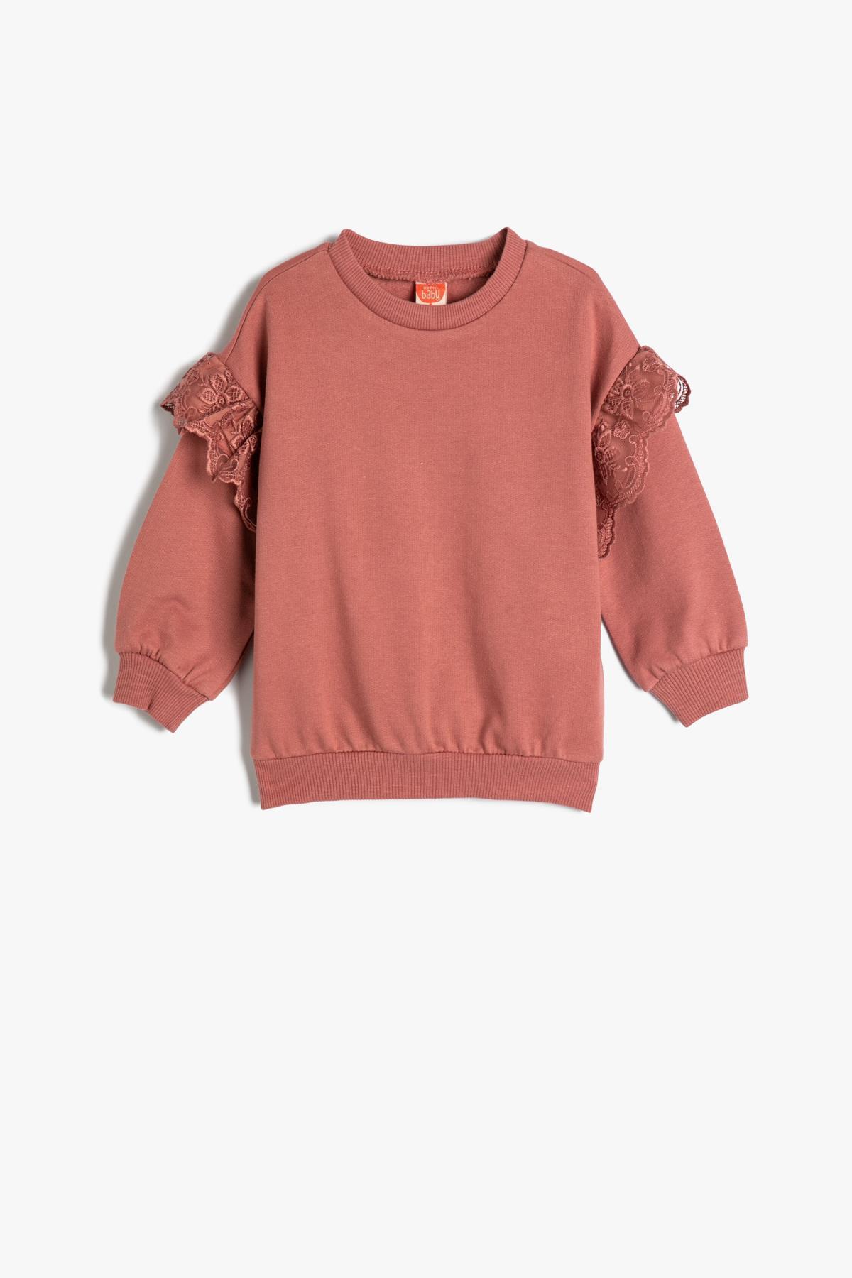 Levně Koton Baby Girl Pink Sweatshirt
