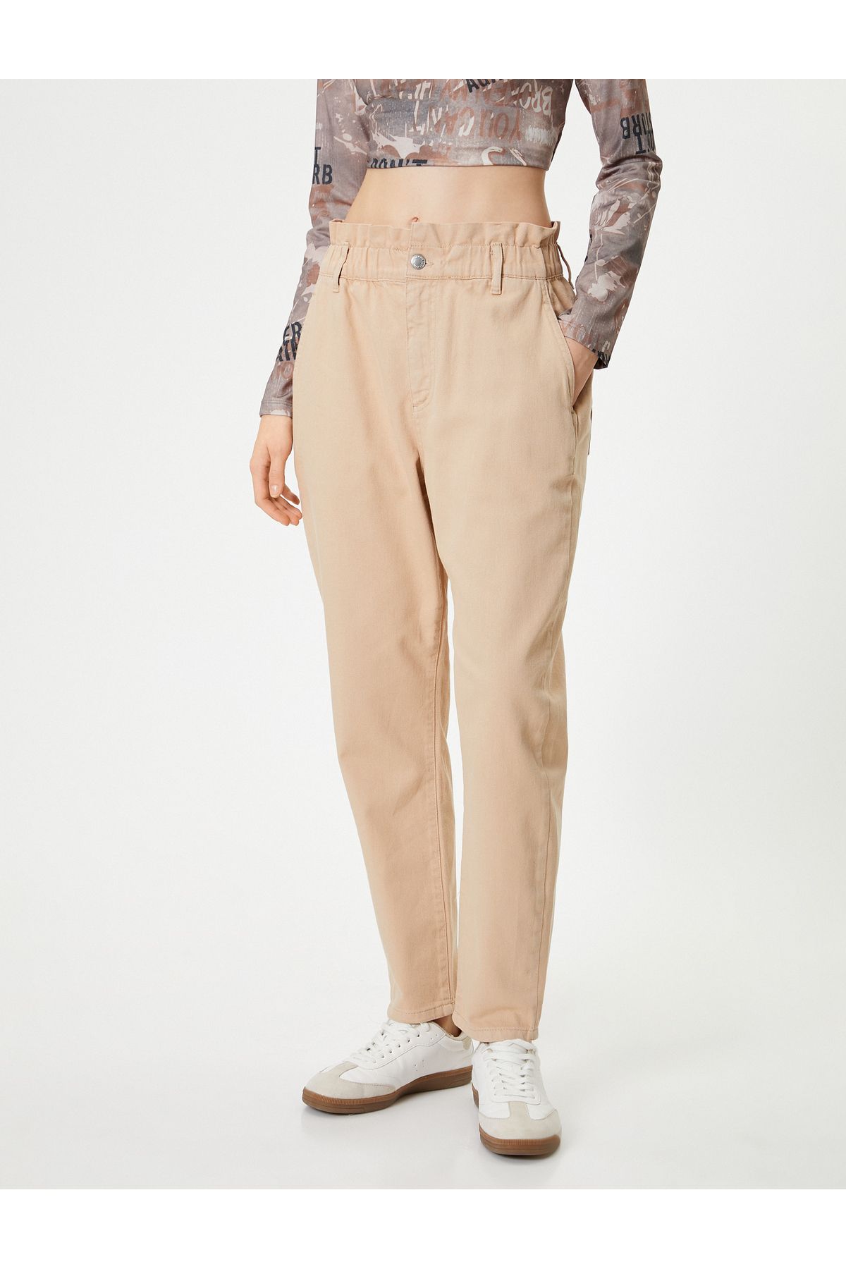 Koton High Waist Baggy Denim Pants Cotton - Baggy Jeans