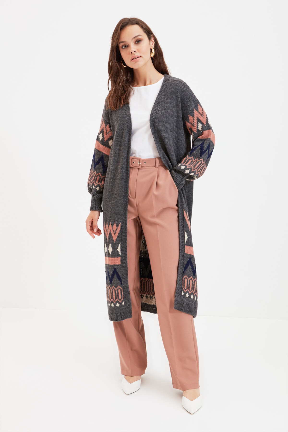 Trendyol Cardigan - Gray - Regular fit