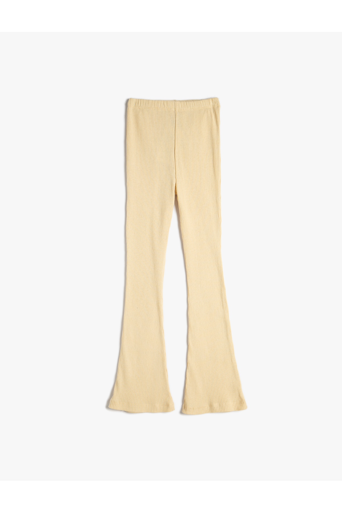 Koton Basic Leggings with Ribbed Elastic Waist, Soft Textured.