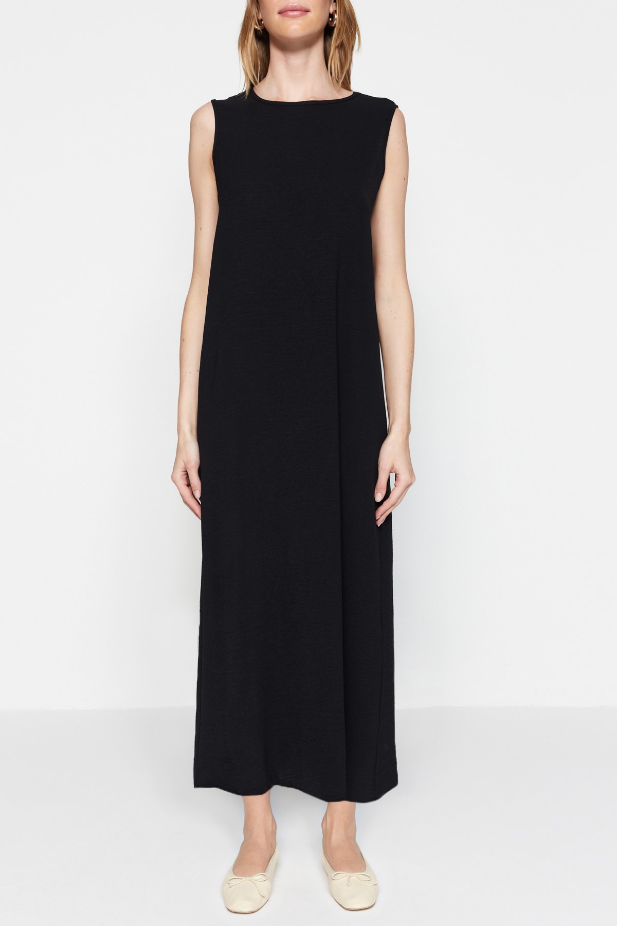 Trendyol negru-bej 2-pack Aerobin lenjerie de corp cu căptușeală țesută rochie