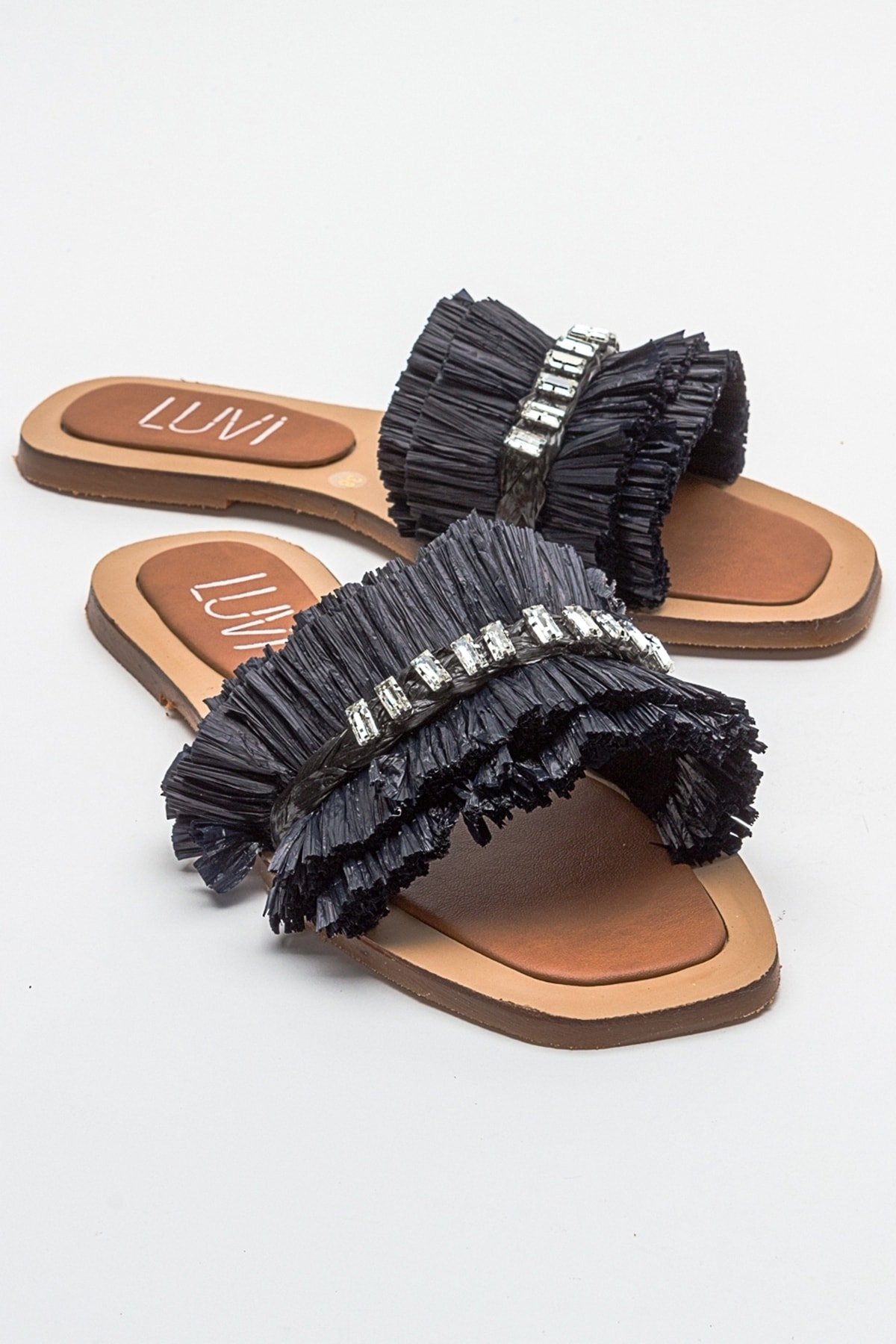 Levně LuviShoes LUPE Black Stone Women's Slippers