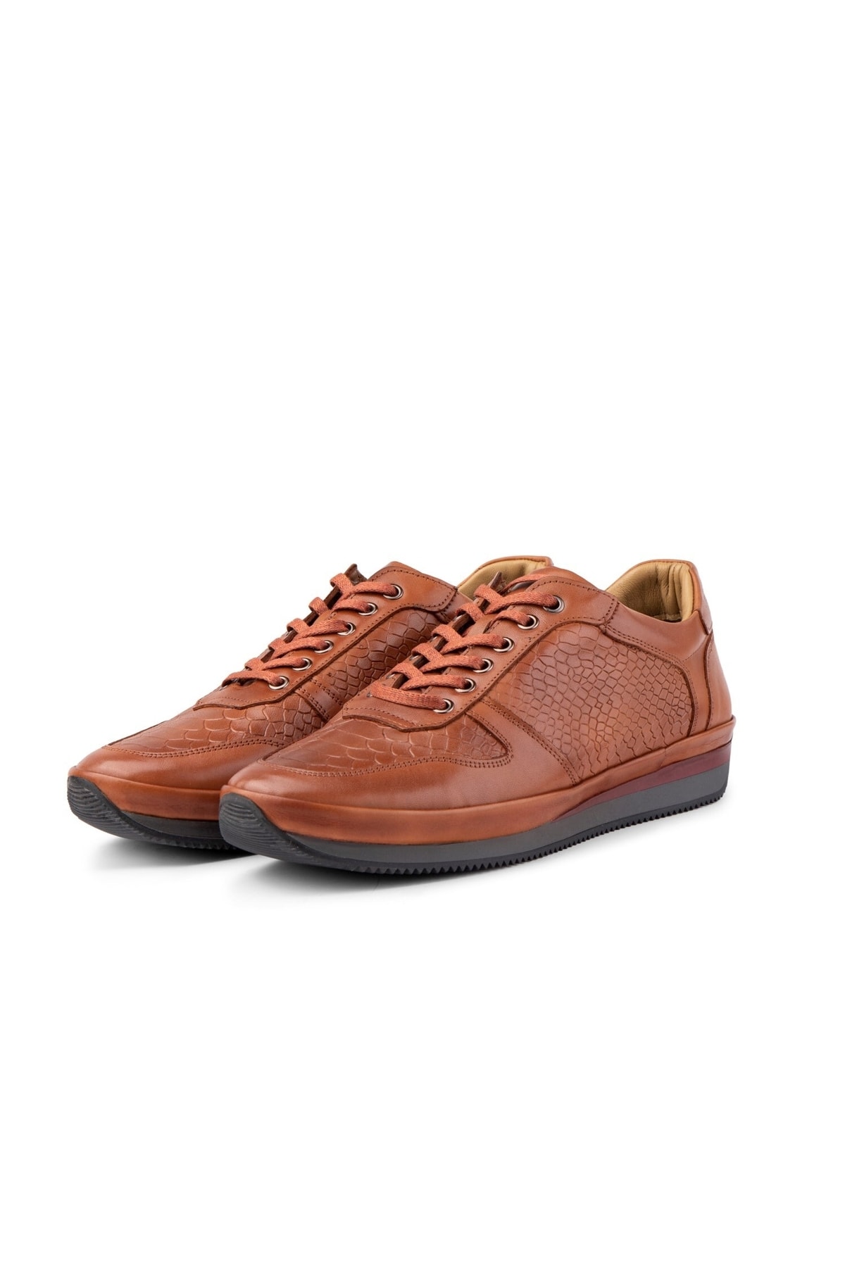 Levně Ducavelli Muster Genuine Leather Men's Casual Shoes, Sheepskin Inner Shoes, Winter Shearling Shoes.