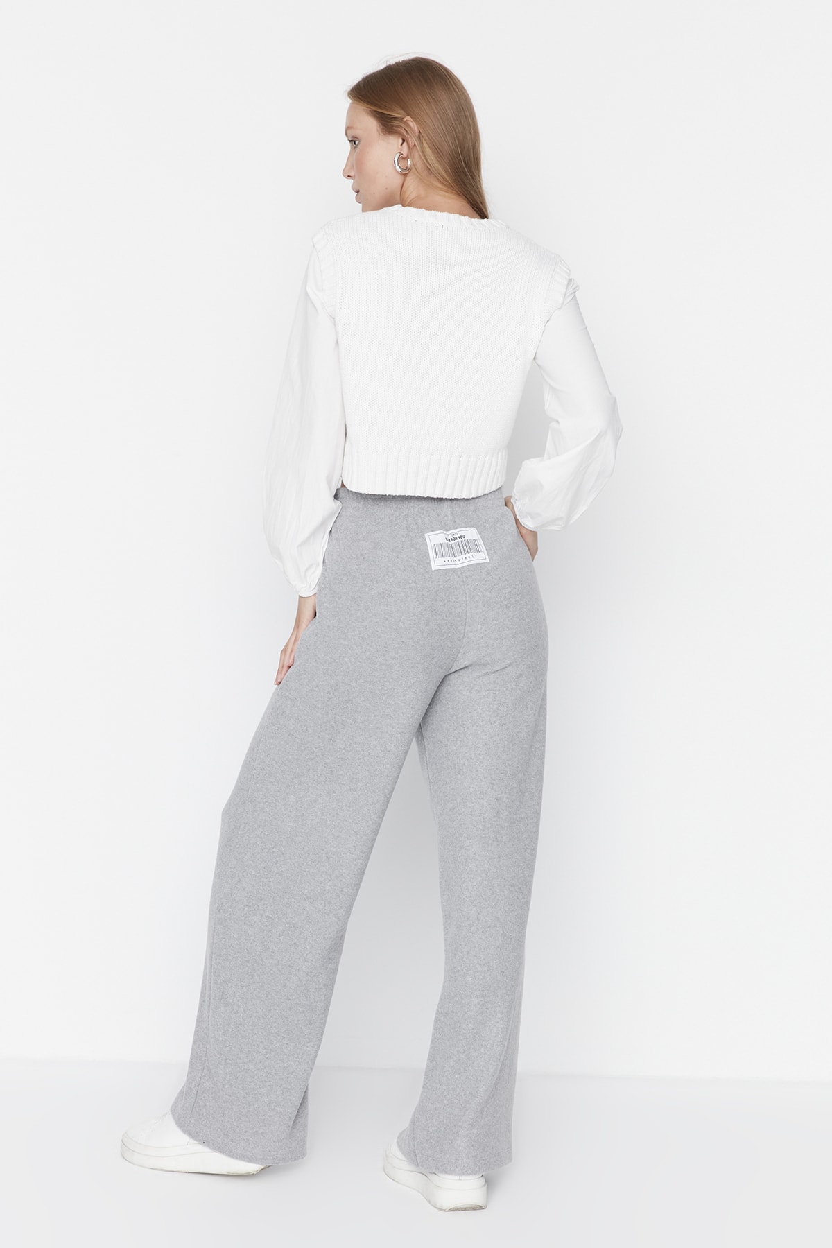 Trendyol Sweatpants - Grau - Wide leg