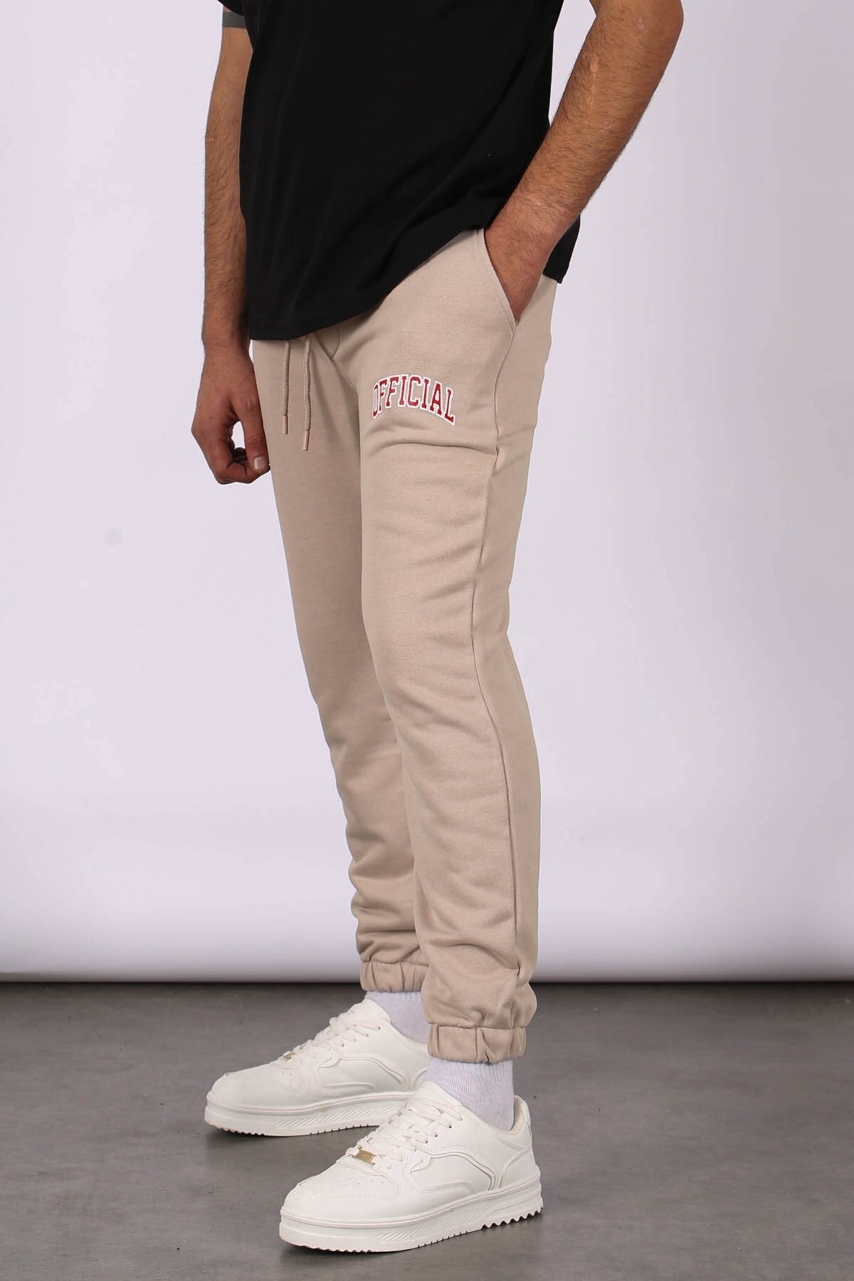 Madmext Beige Printed Tracksuit 5616