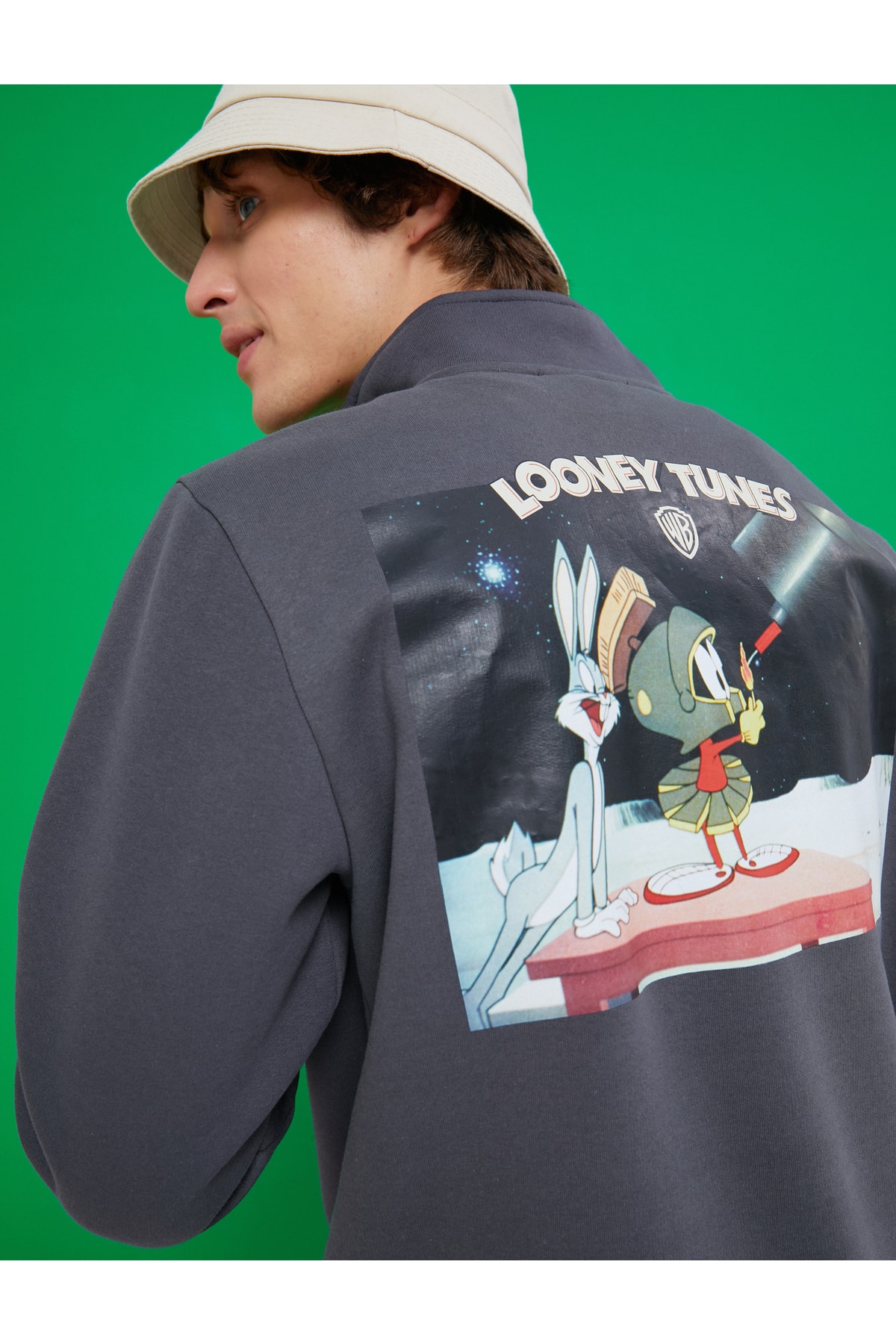 Koton Looney Tunes Oversize Sweatshirt Raised Licensed Printed