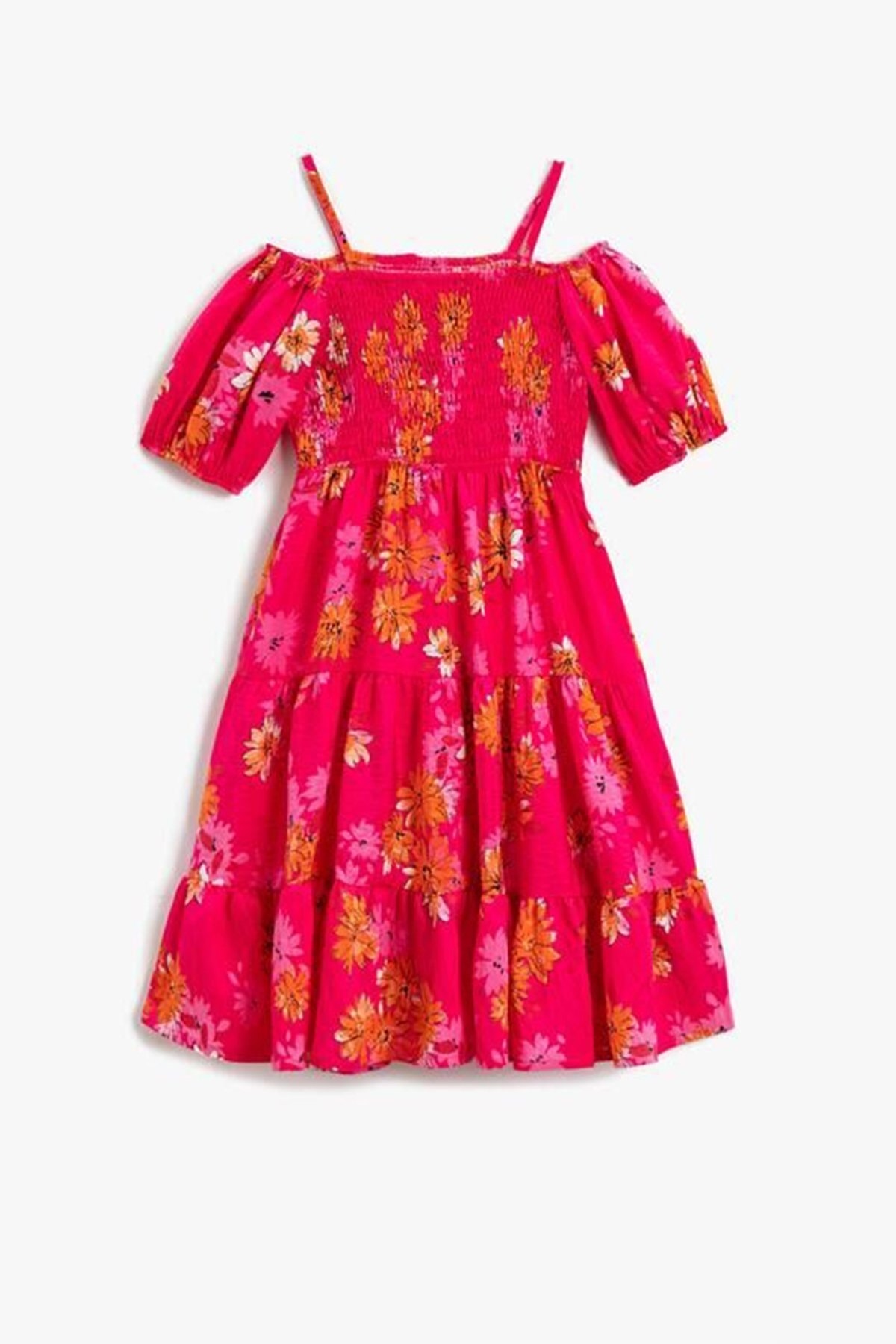 Koton Girls' Floral Midi Dress 2skg80128aw