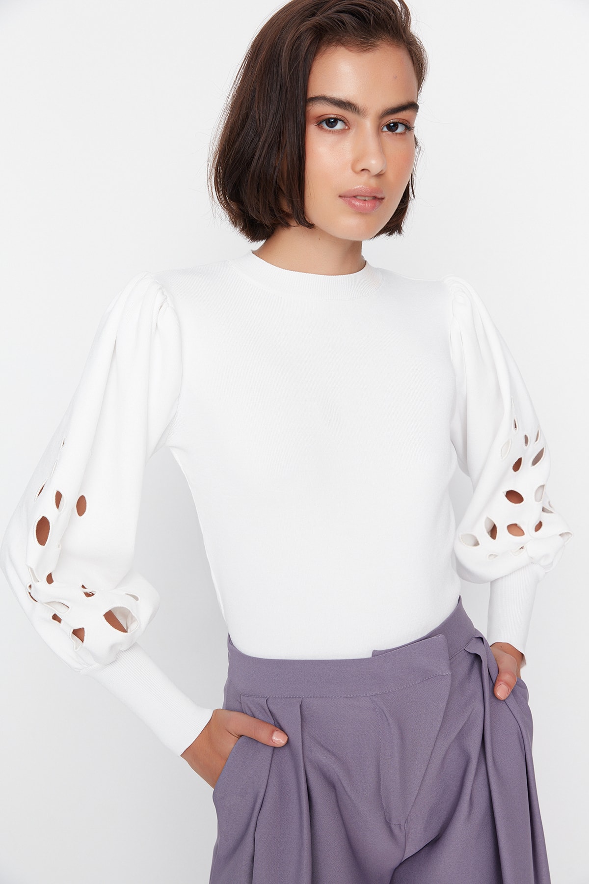 Pulover dama, Trendyol Balloon sleeves