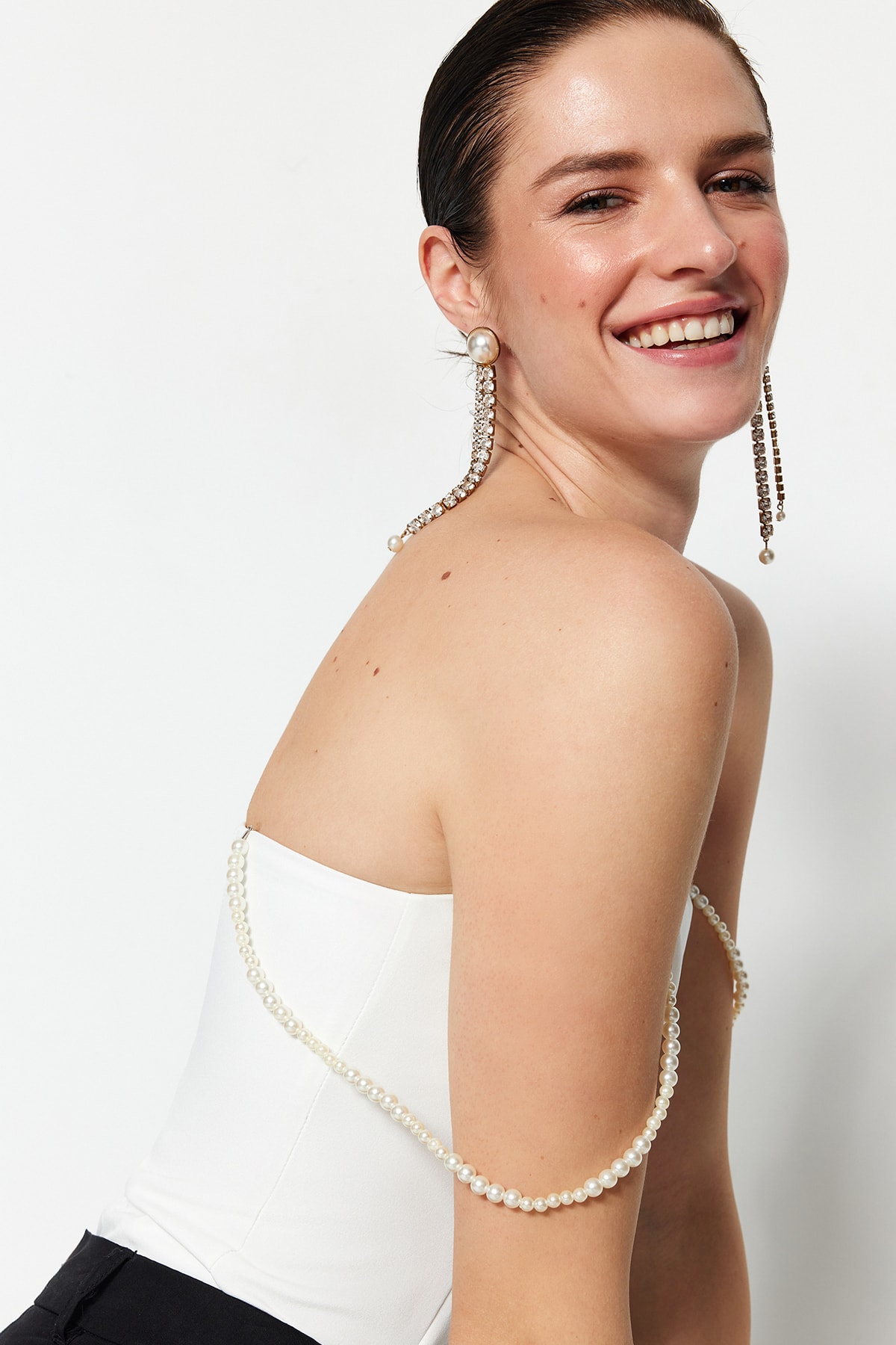 Trendyol Ecru Lined Weave Body With Accessories And Snap fastener