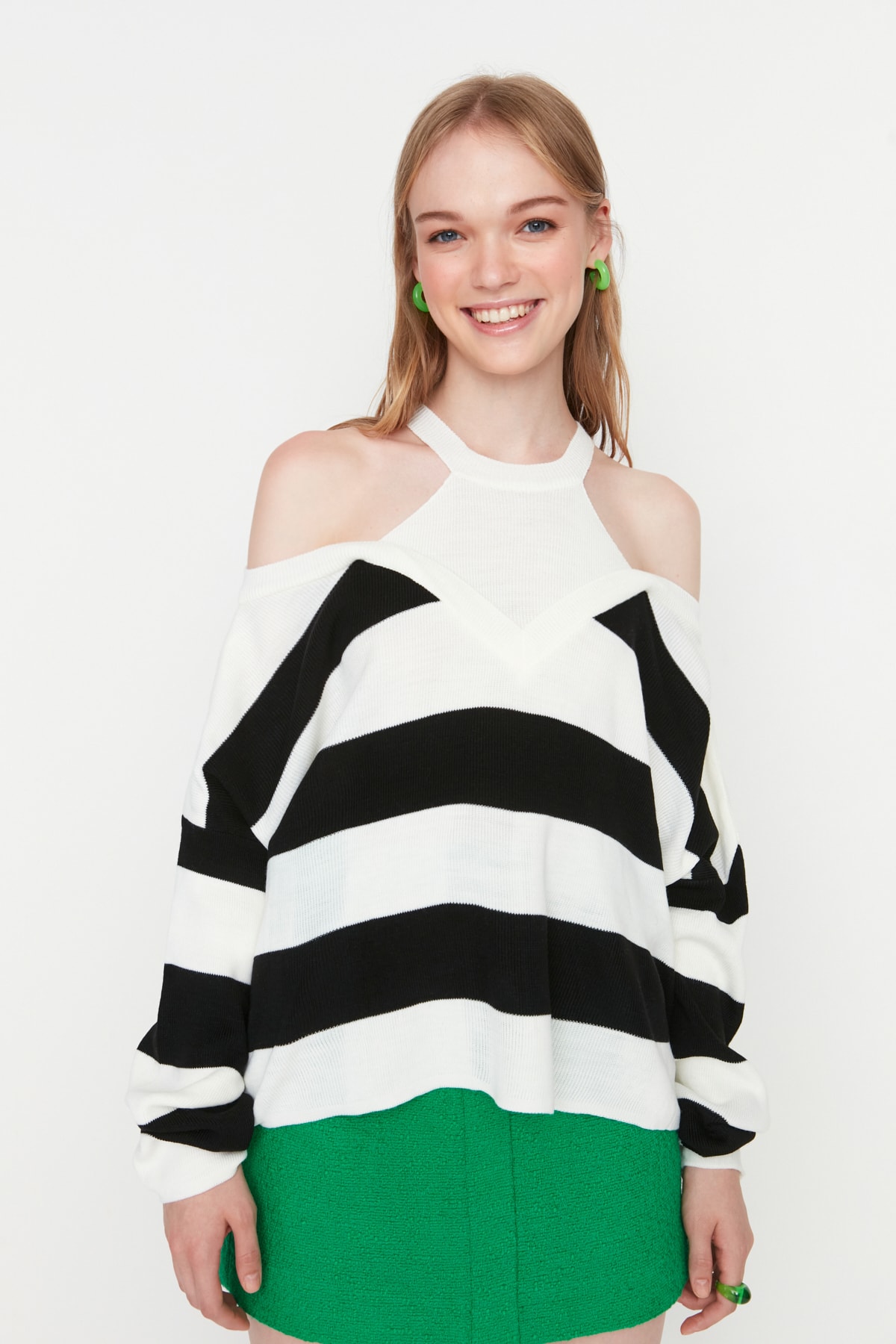pulover-dama-trendyol-striped