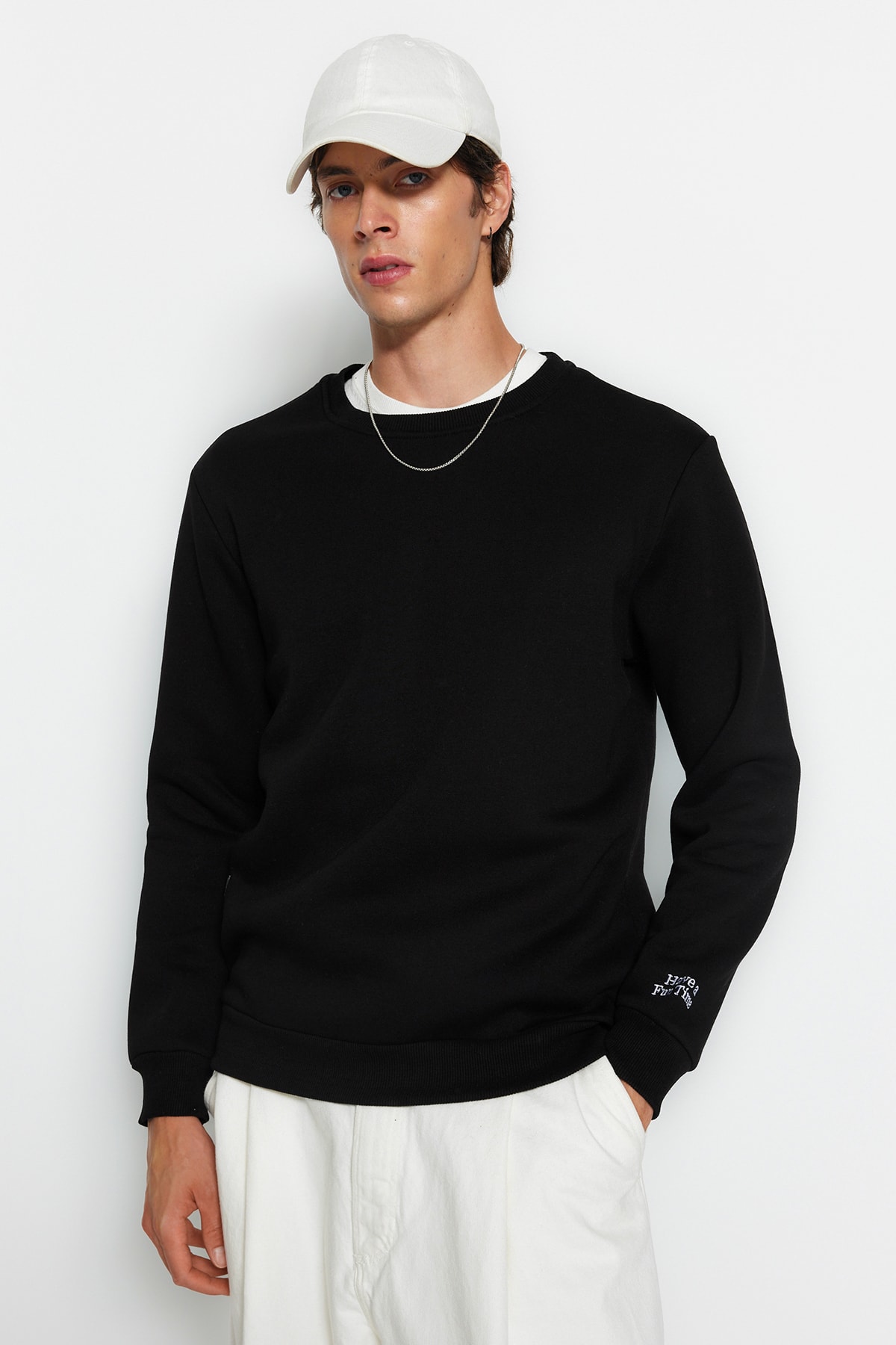 Trendyol Sweatshirt - Black - Regular fit