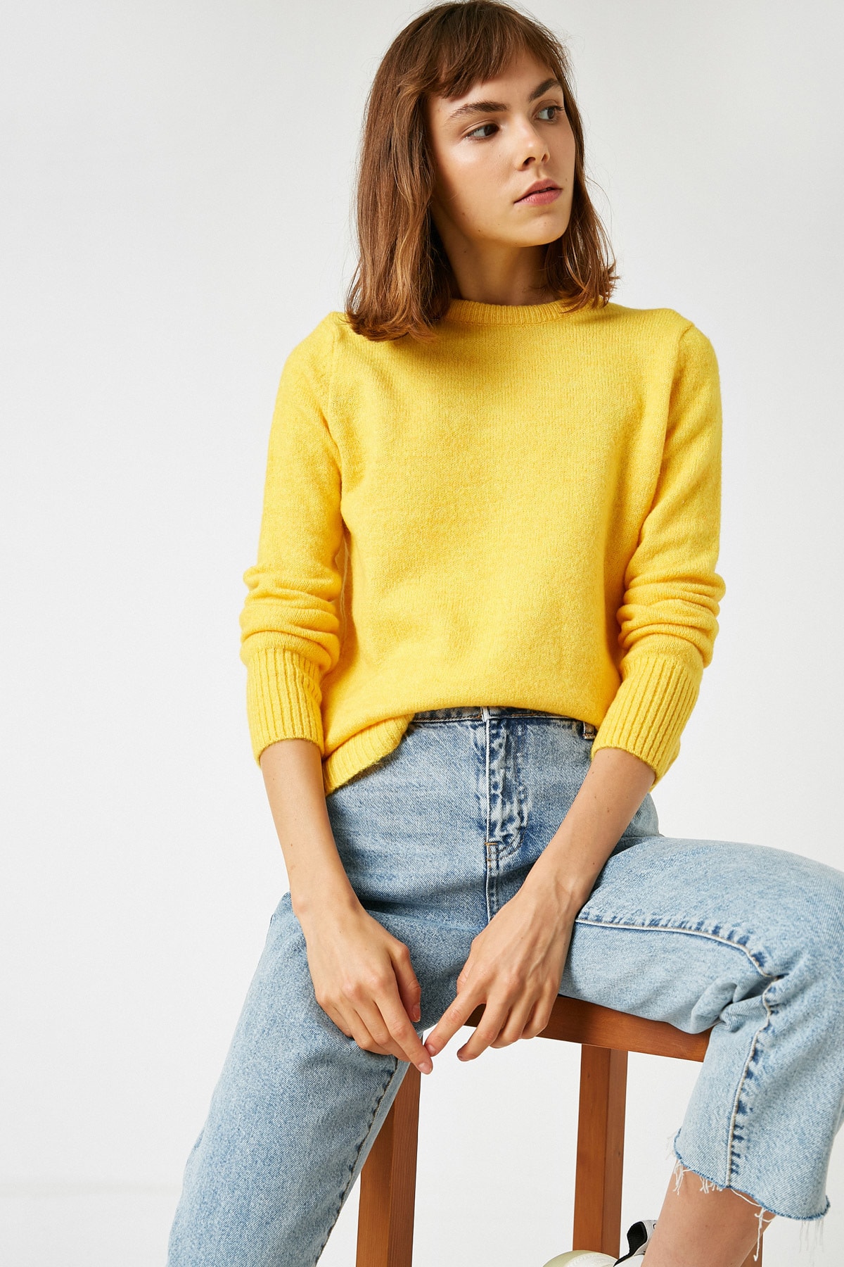 Ženy Svetre a Kardigany - Koton Women's Yellow Sweater