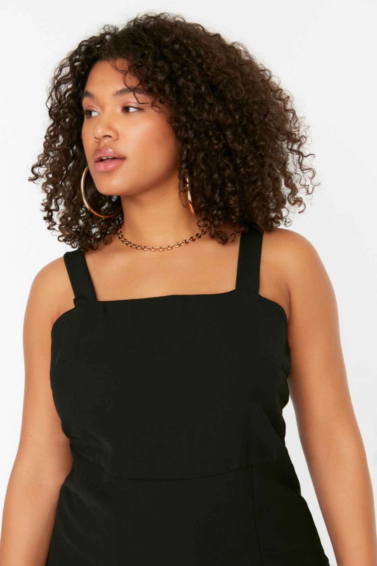 Rochie Trendyol Black Woven Slit