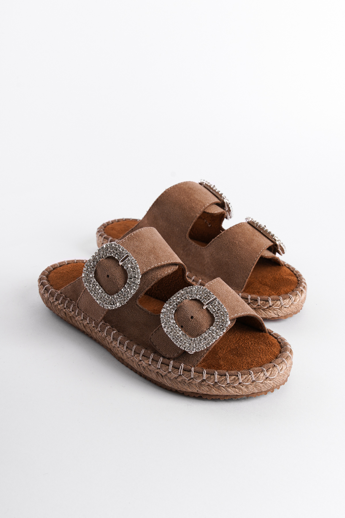 Capone Outfitters Women's Stone Espadrilles Slippers