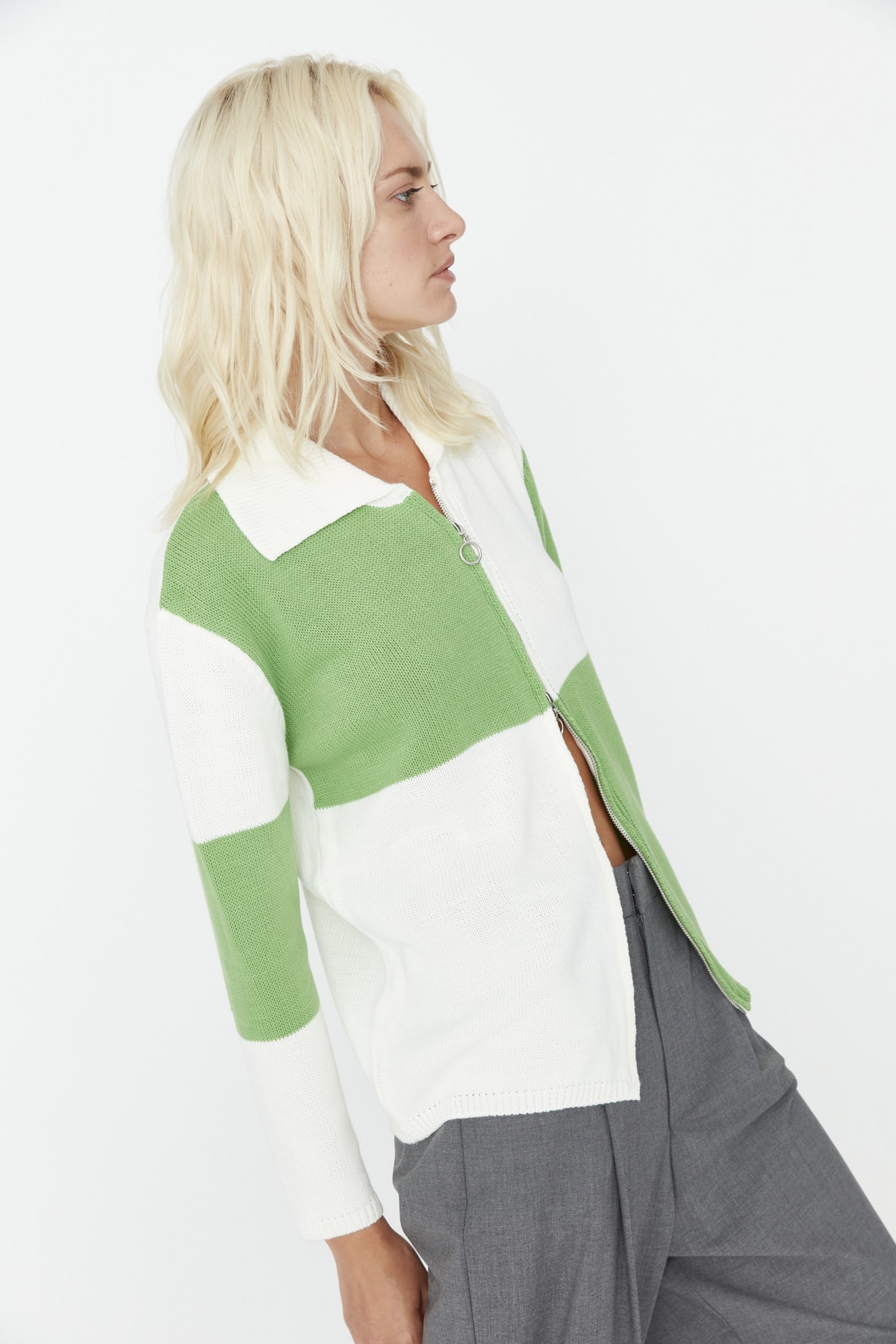 Trendyol Cardigan - Green - Regular fit