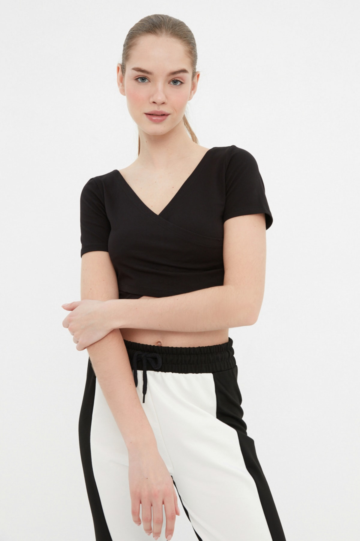 Trendyol Blouse - Black - Fitted