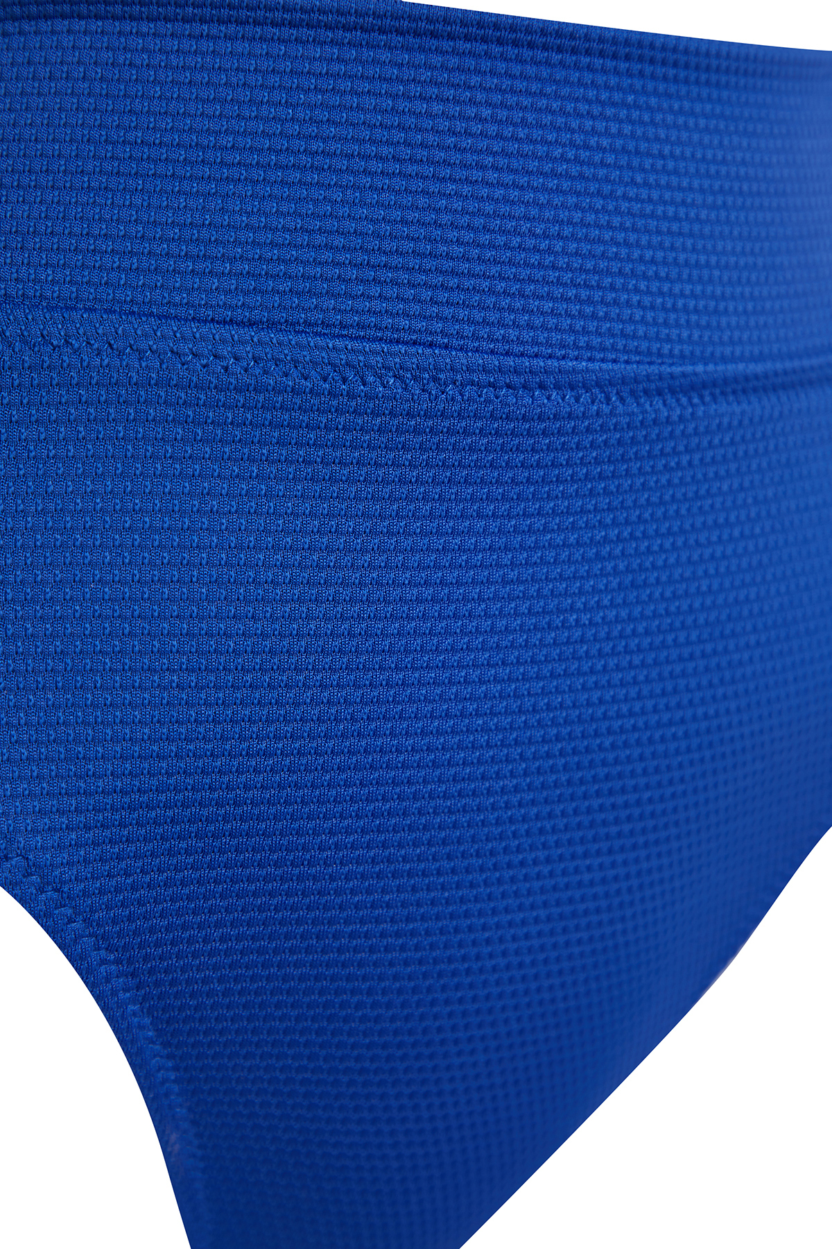 Trendyol Saxe Blue Textured High Waist High Leg Hipster Bikini Bottoms