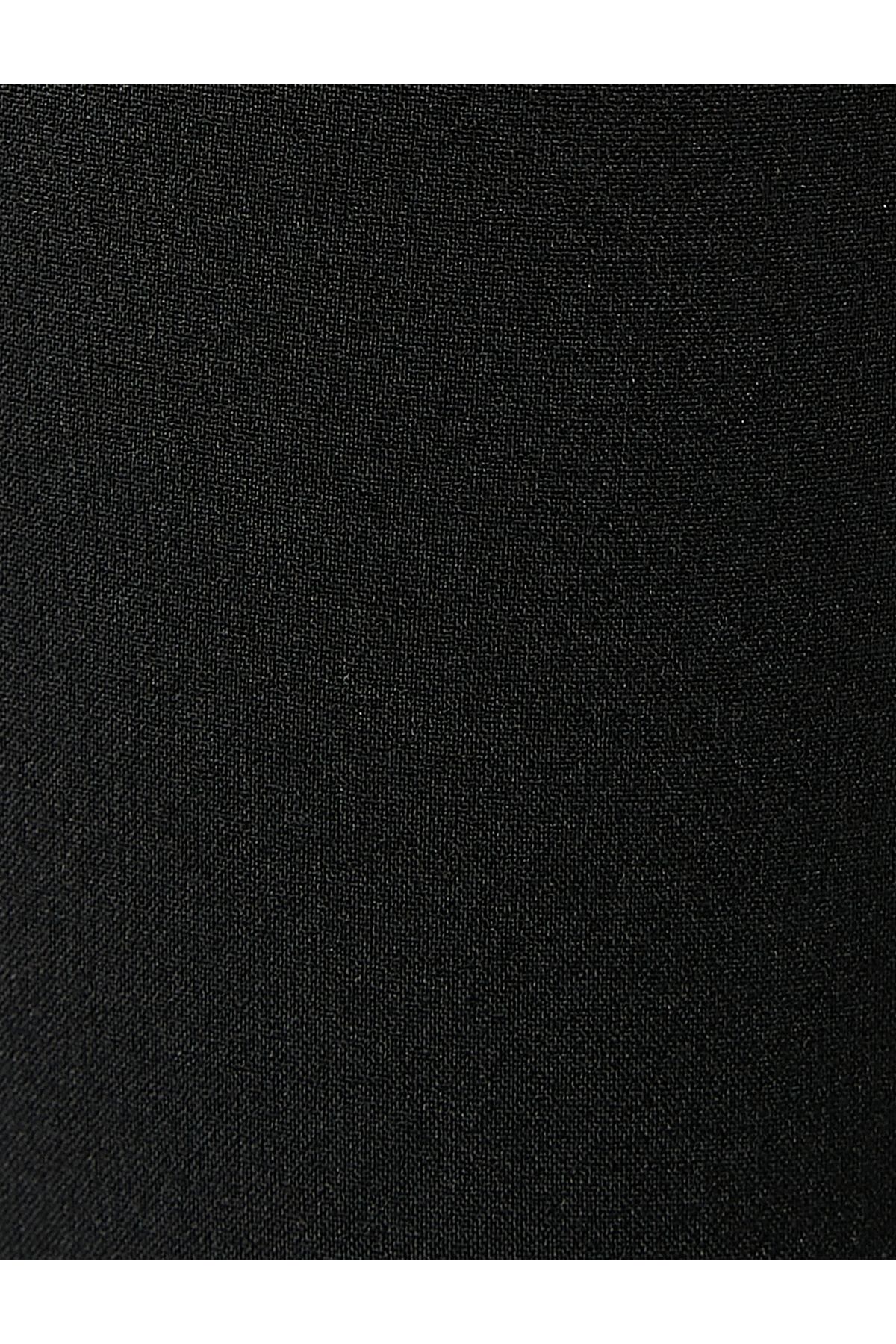 Pantaloni Koton cu picior evazat, talie înaltă cu detalii de cusătură