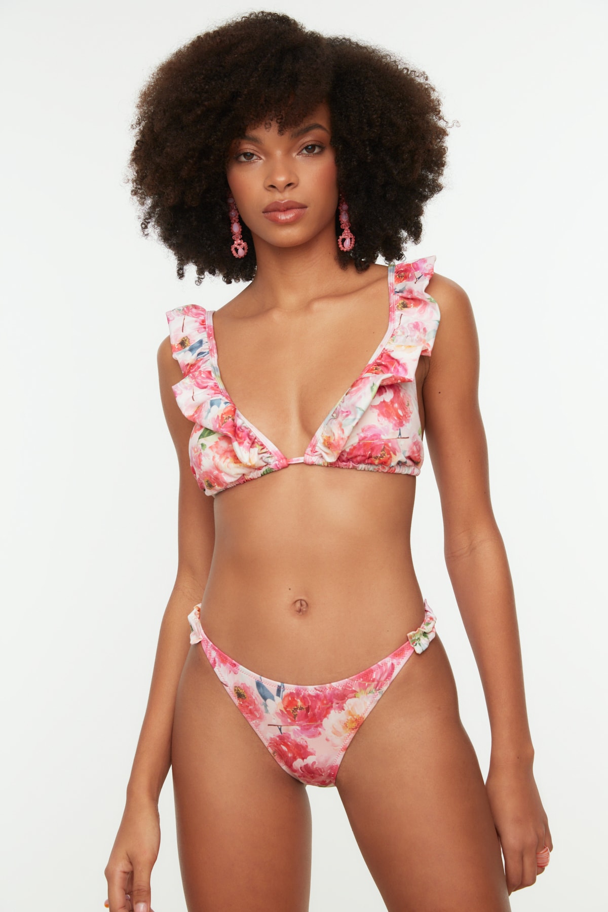 Trendyol Multicolore Print detaliate Bikini Bottoms