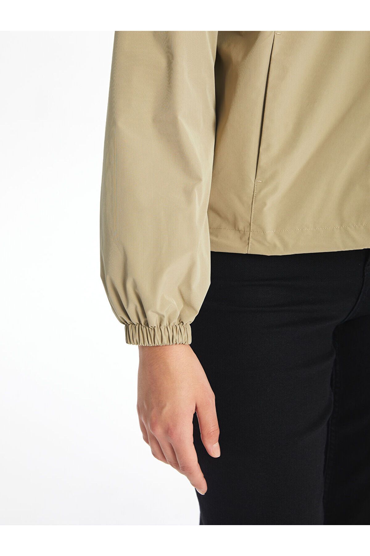 LC Waikiki Lw - Women's Hooded Plain Raincoat