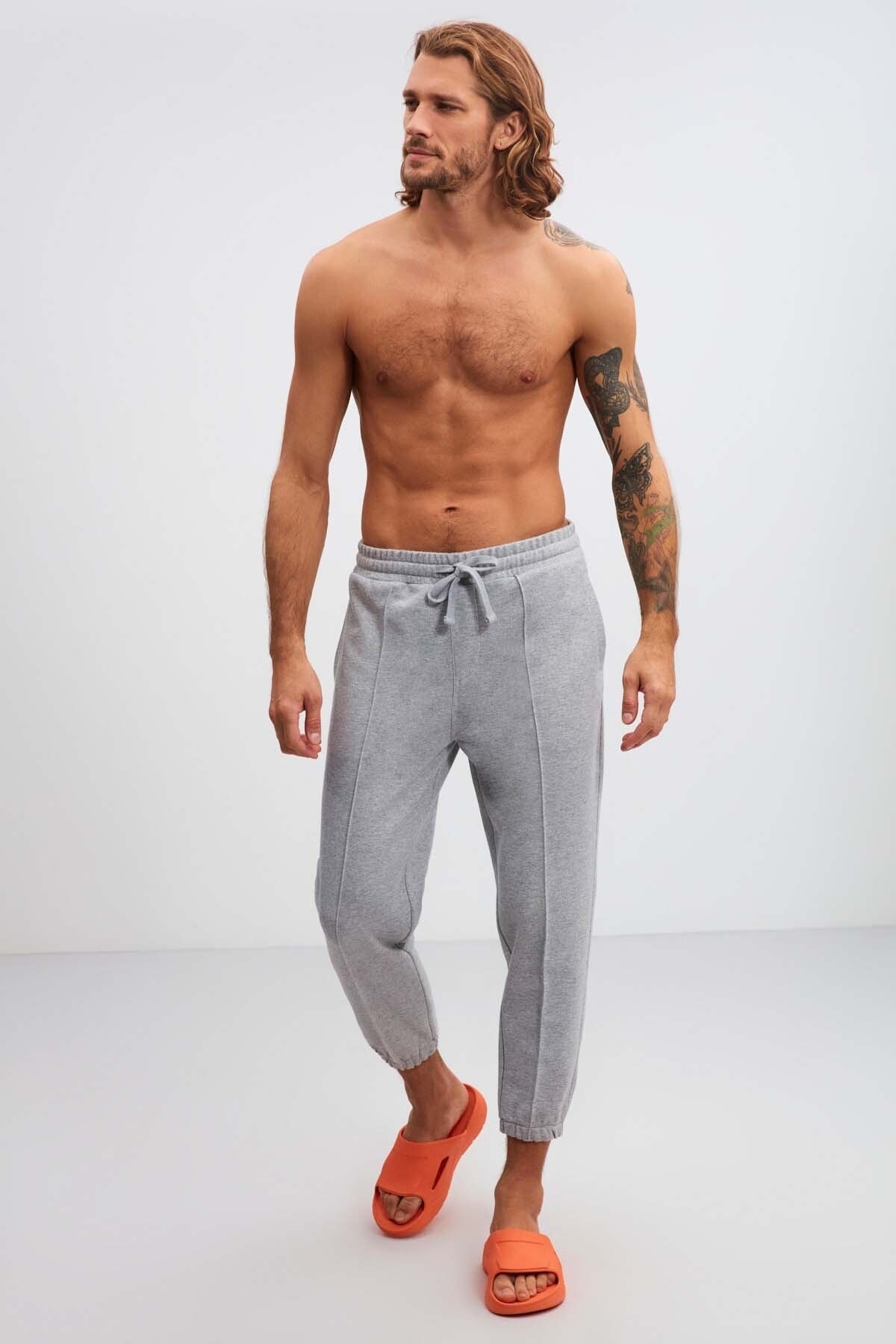 GRIMELANGE Men's Inyo Wide-Fit Sweatpants