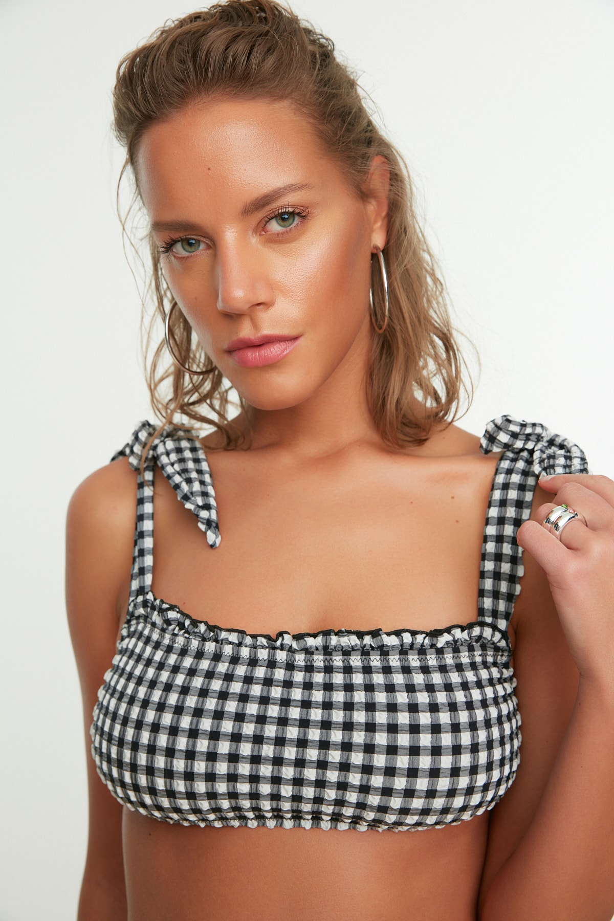 Bikini partea de sus Trendyol Checkered