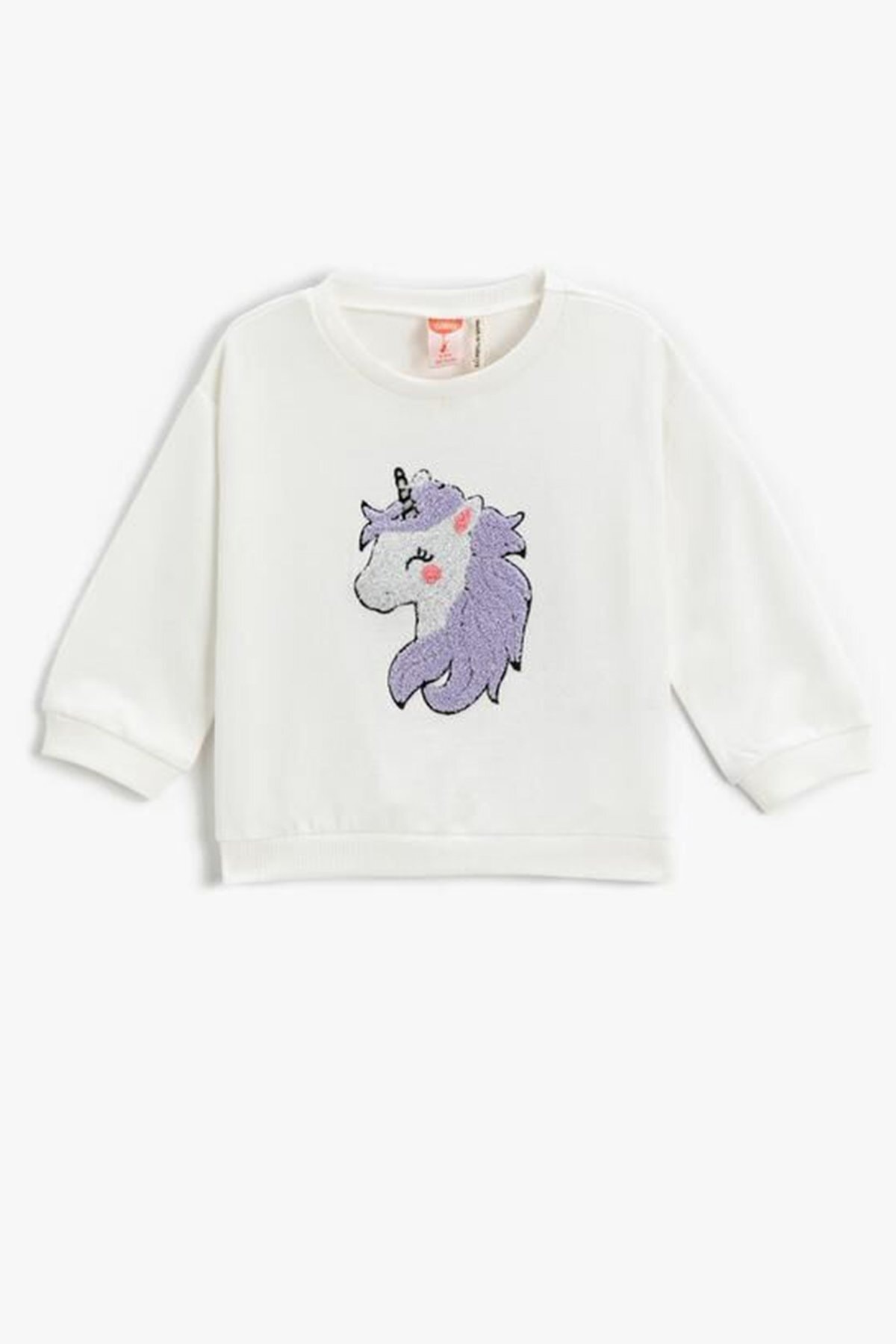 Levně Koton Baby Girl Unicorn Applique Detailed Sweatshirt