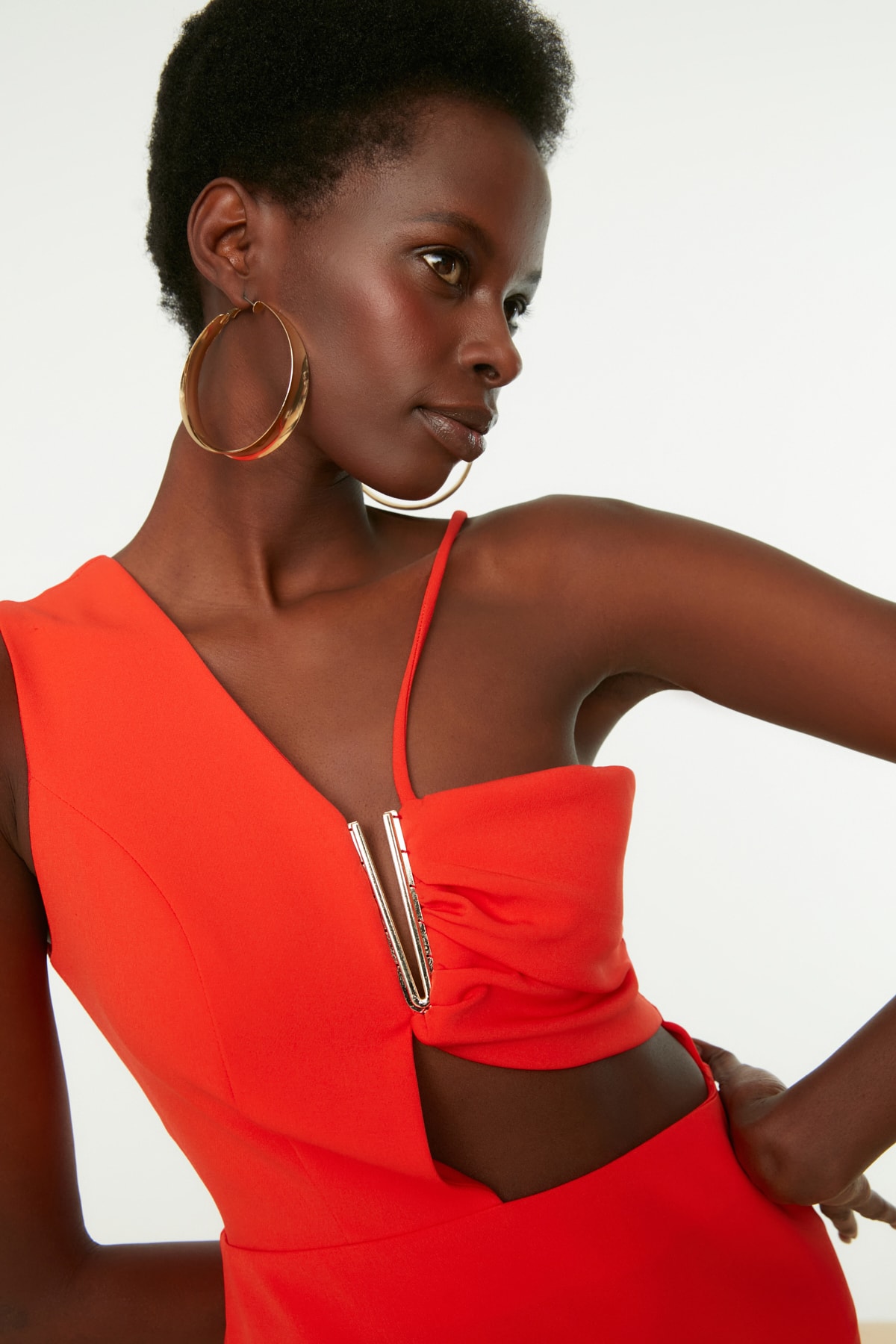 Rochie dama, Trendyol TPRSS22EL1391/Pomegranate flower