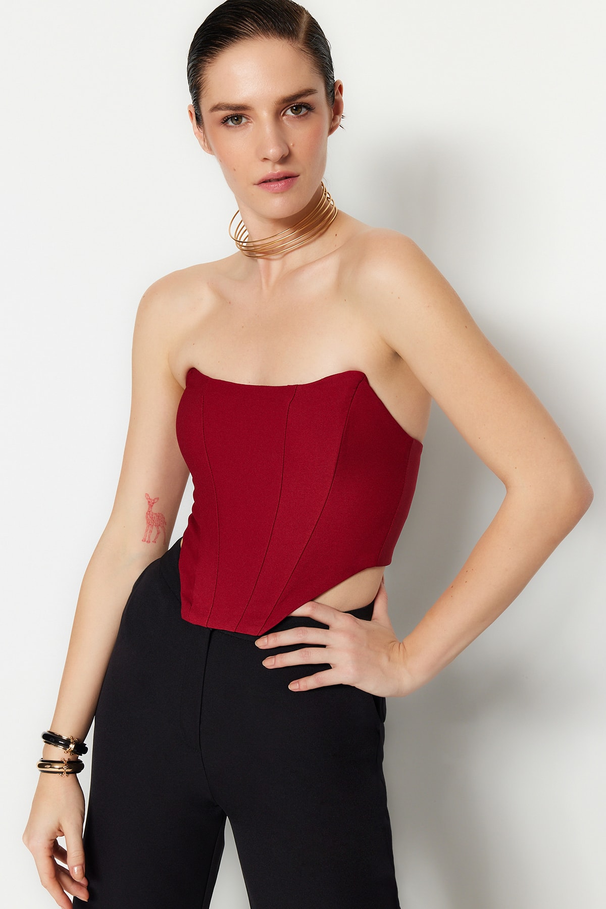 Γυναικείο top Trendyol Strapless